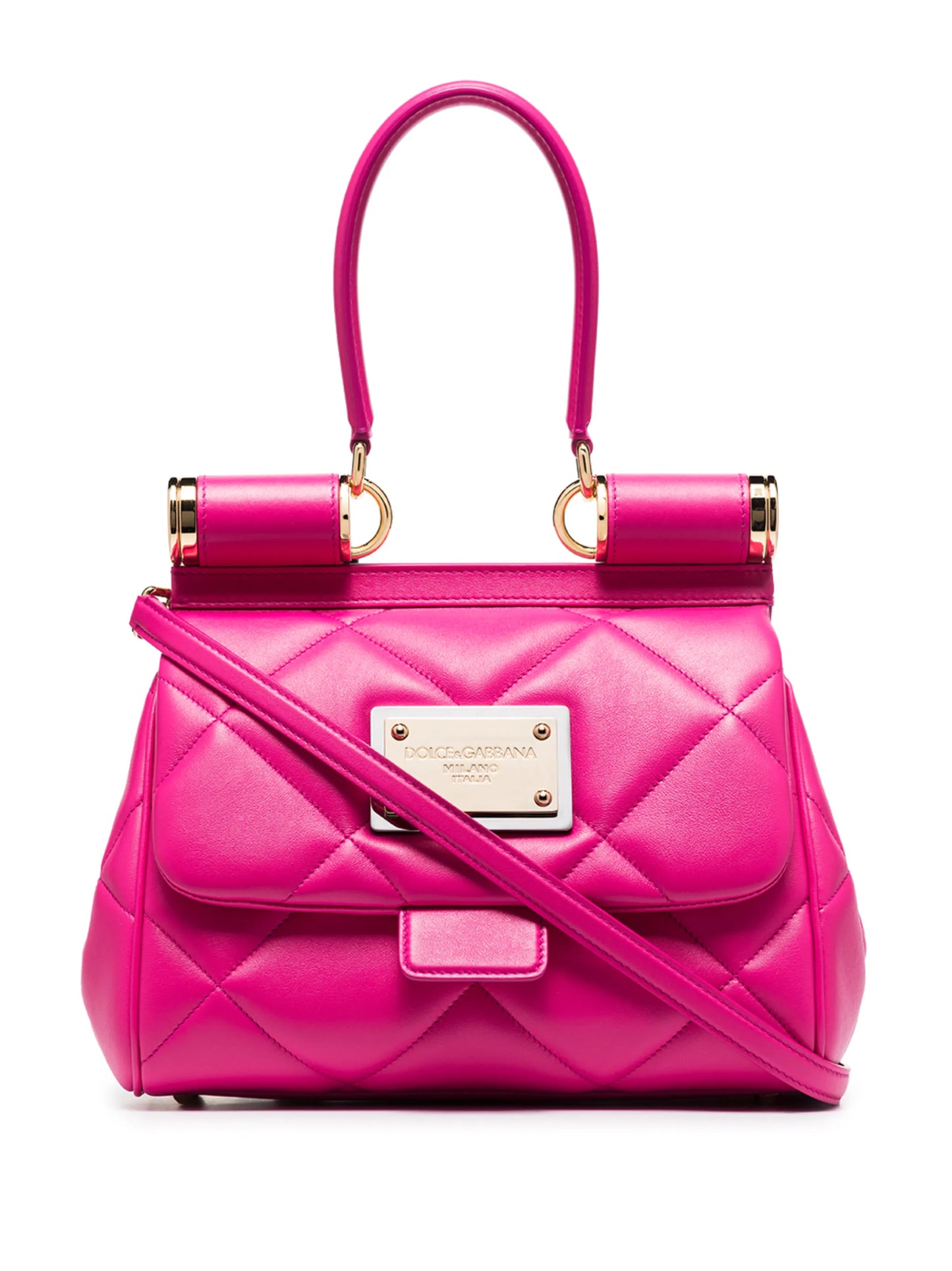 Sicily diamond-quilted shoulder bag