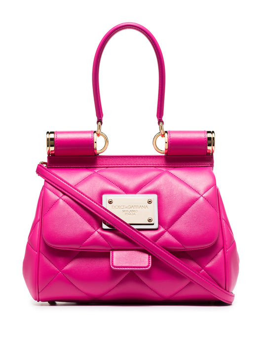 Sicily diamond-quilted shoulder bag