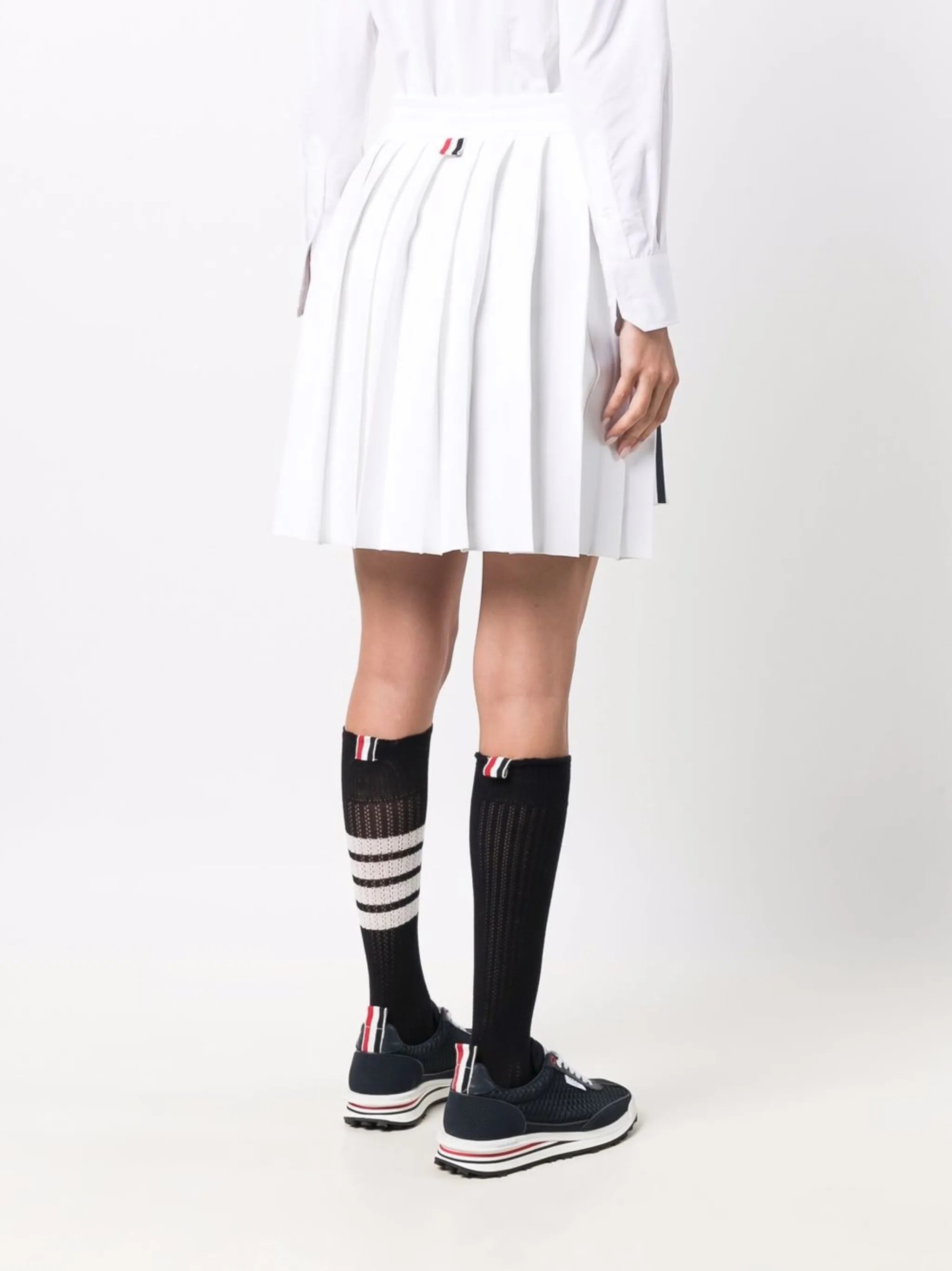 RWB pleated mini skirt