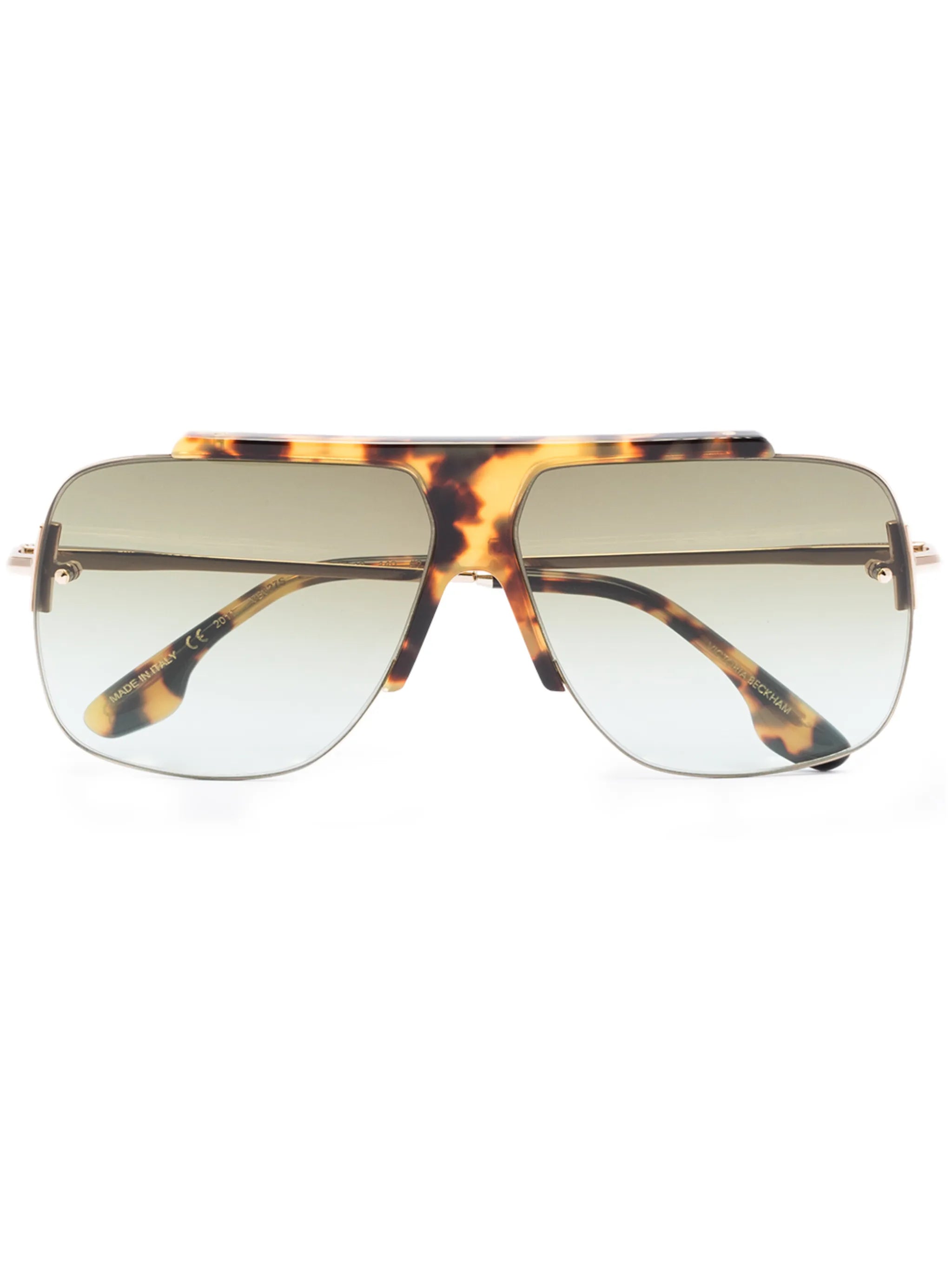 gradient pilot-frame sunglasses