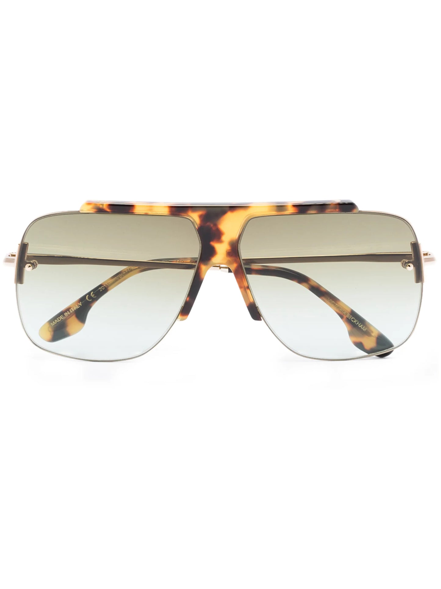 gradient pilot-frame sunglasses