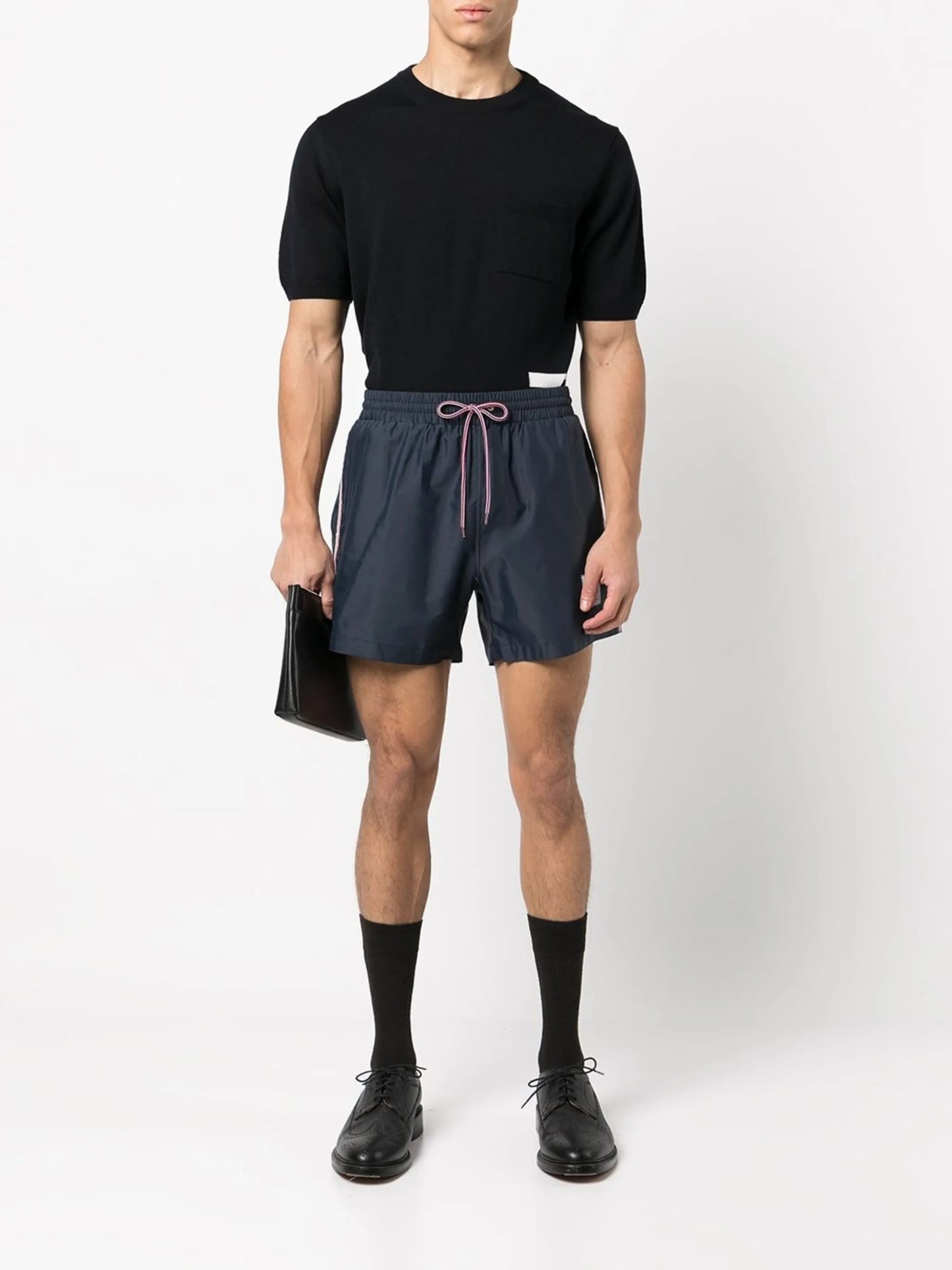 RWB-stripe swim shorts