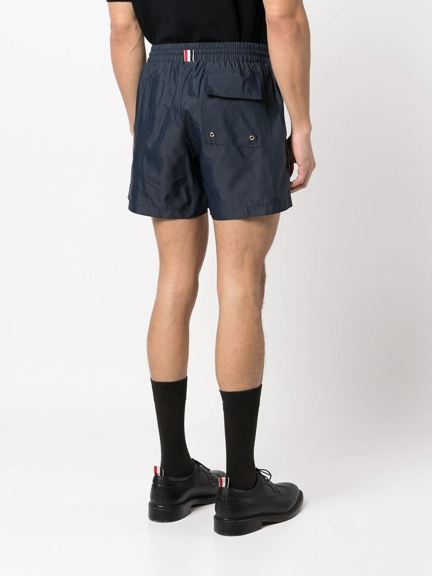 RWB-stripe swim shorts