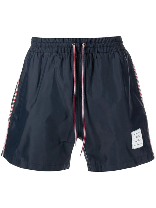 RWB-stripe swim shorts