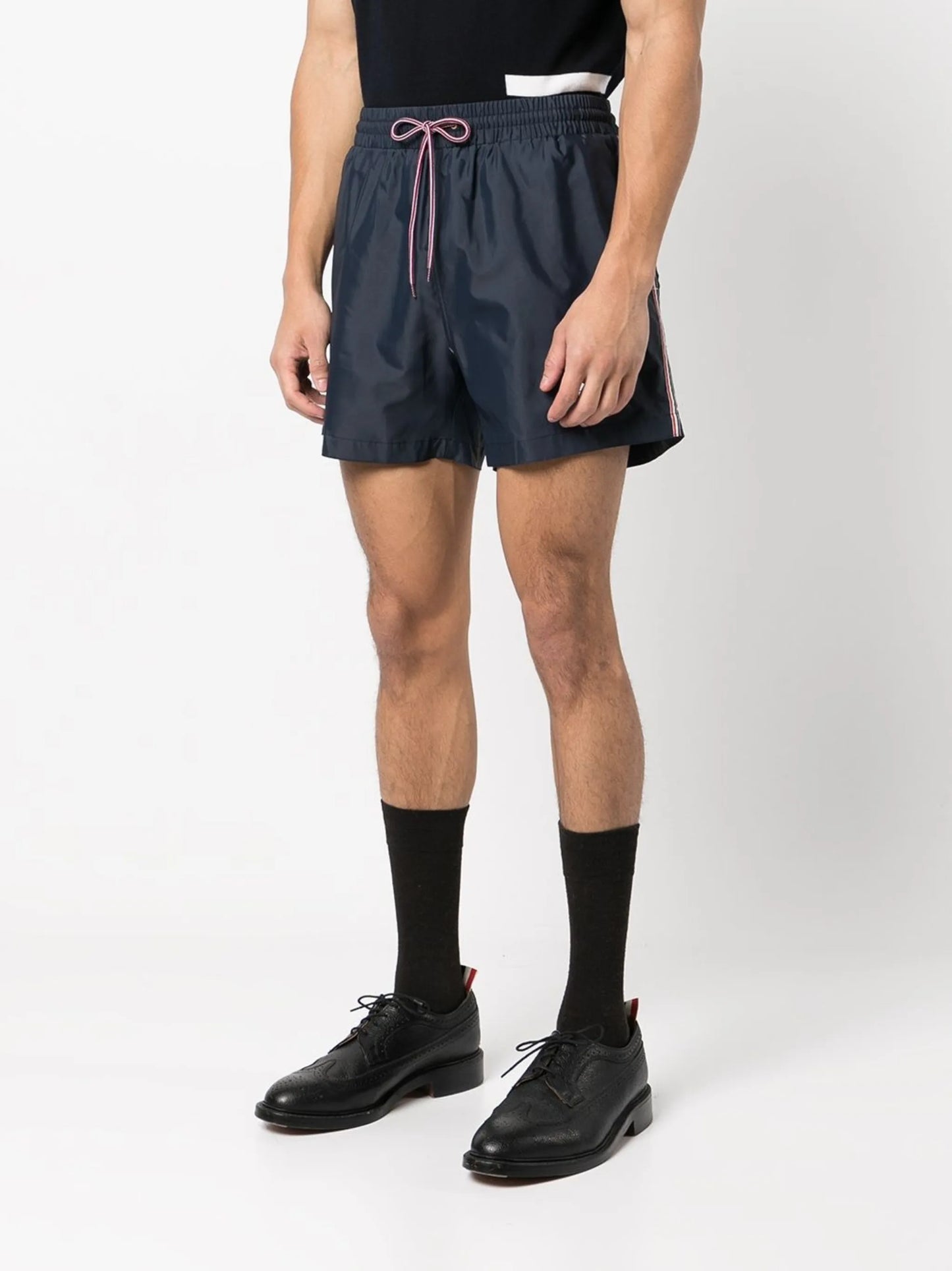 RWB-stripe swim shorts