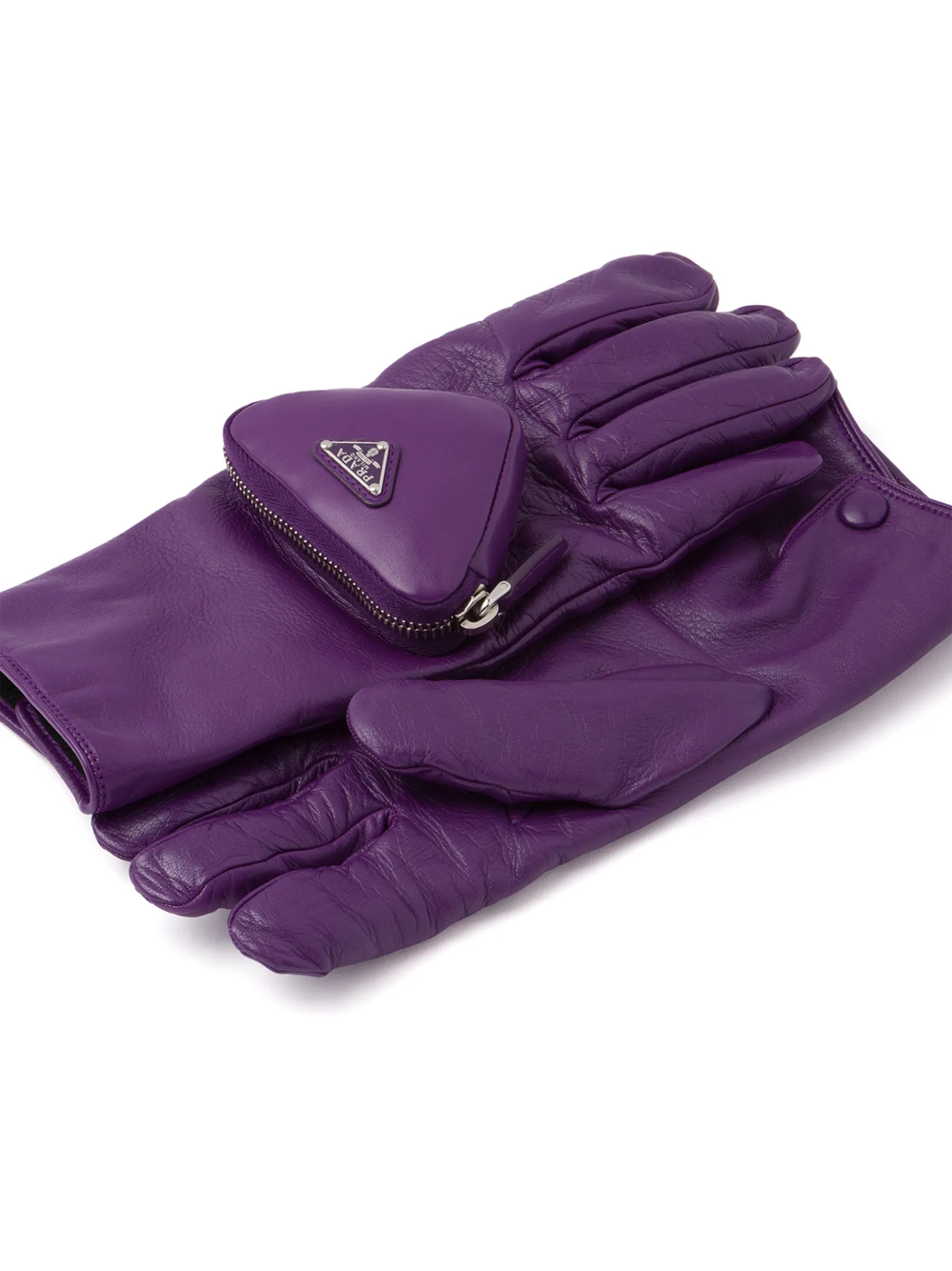 zipped pouch short gloves