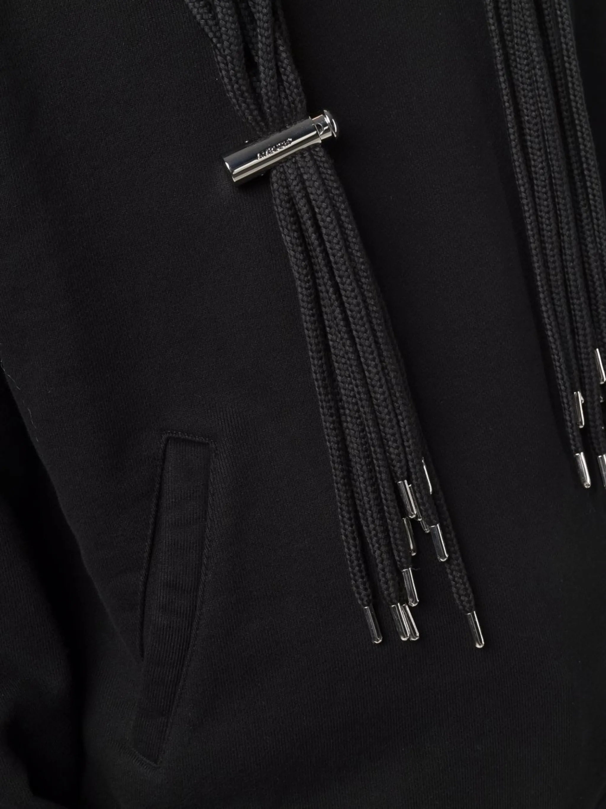 multi-cord long-sleeve hoodie
