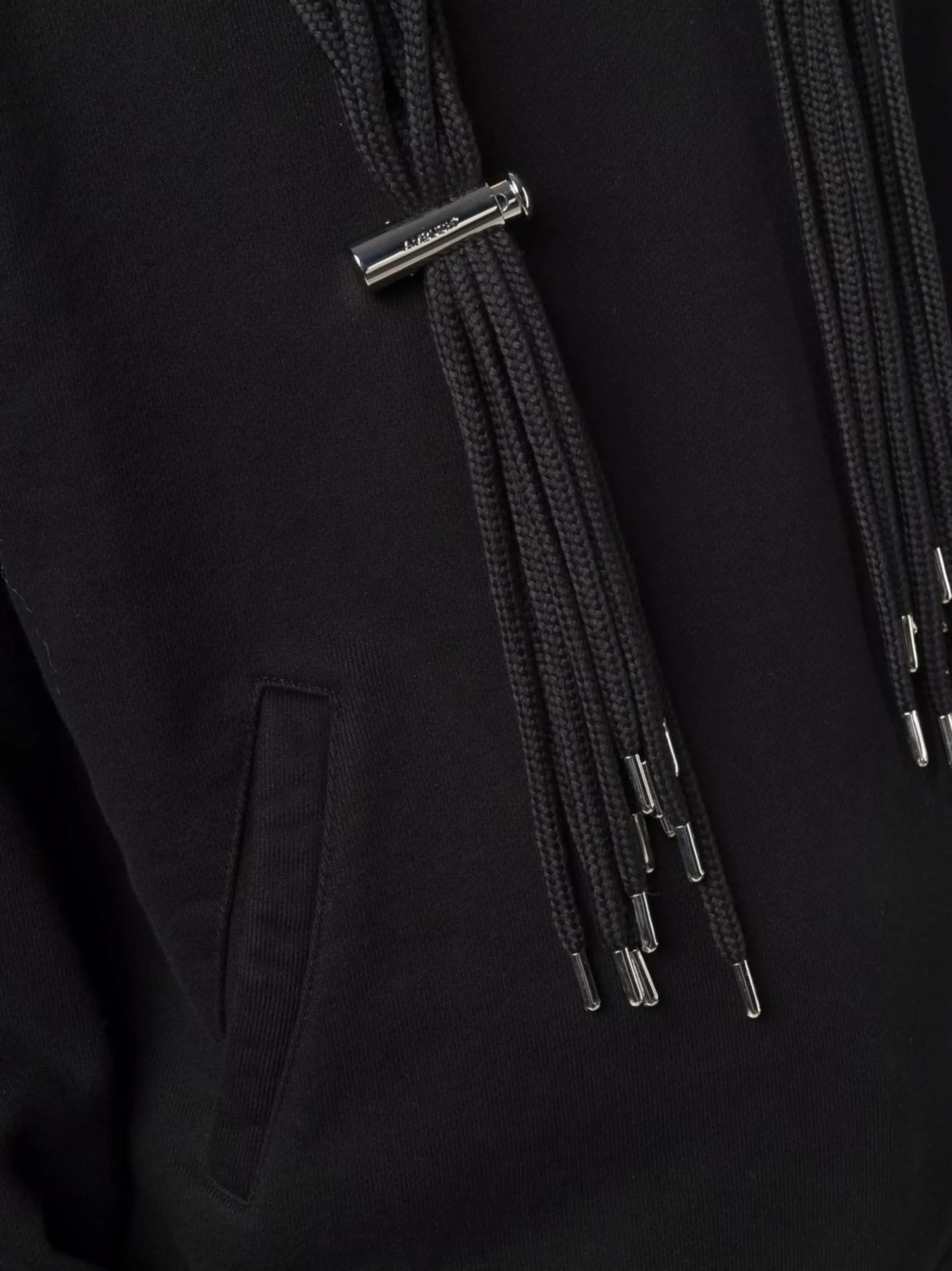 multi-cord long-sleeve hoodie