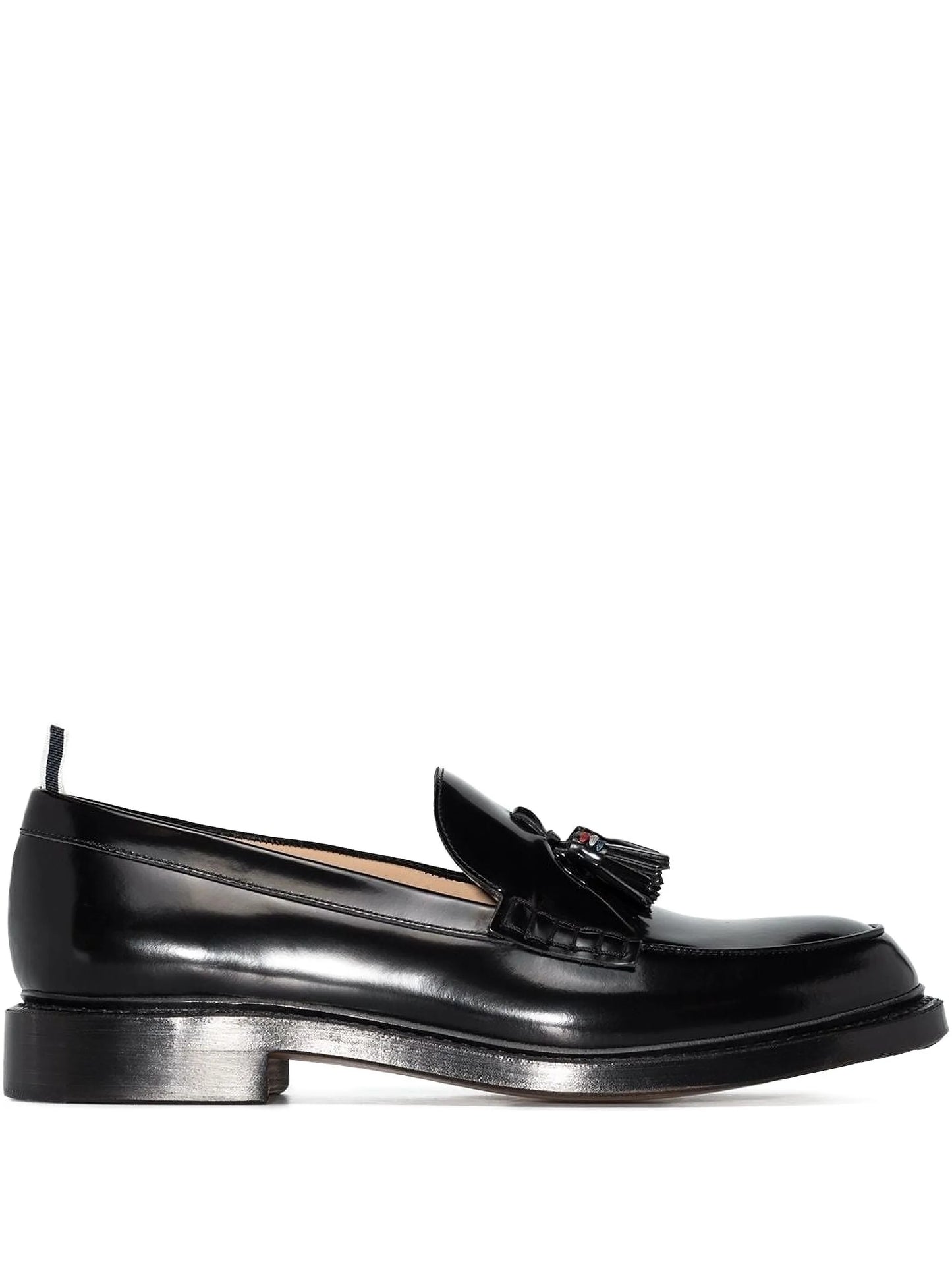 tassel-detail leather loafers