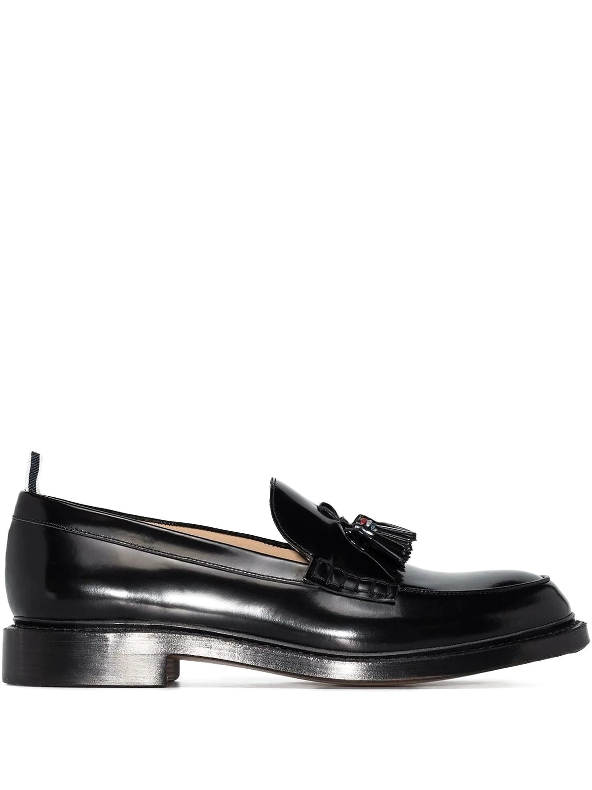 tassel-detail leather loafers