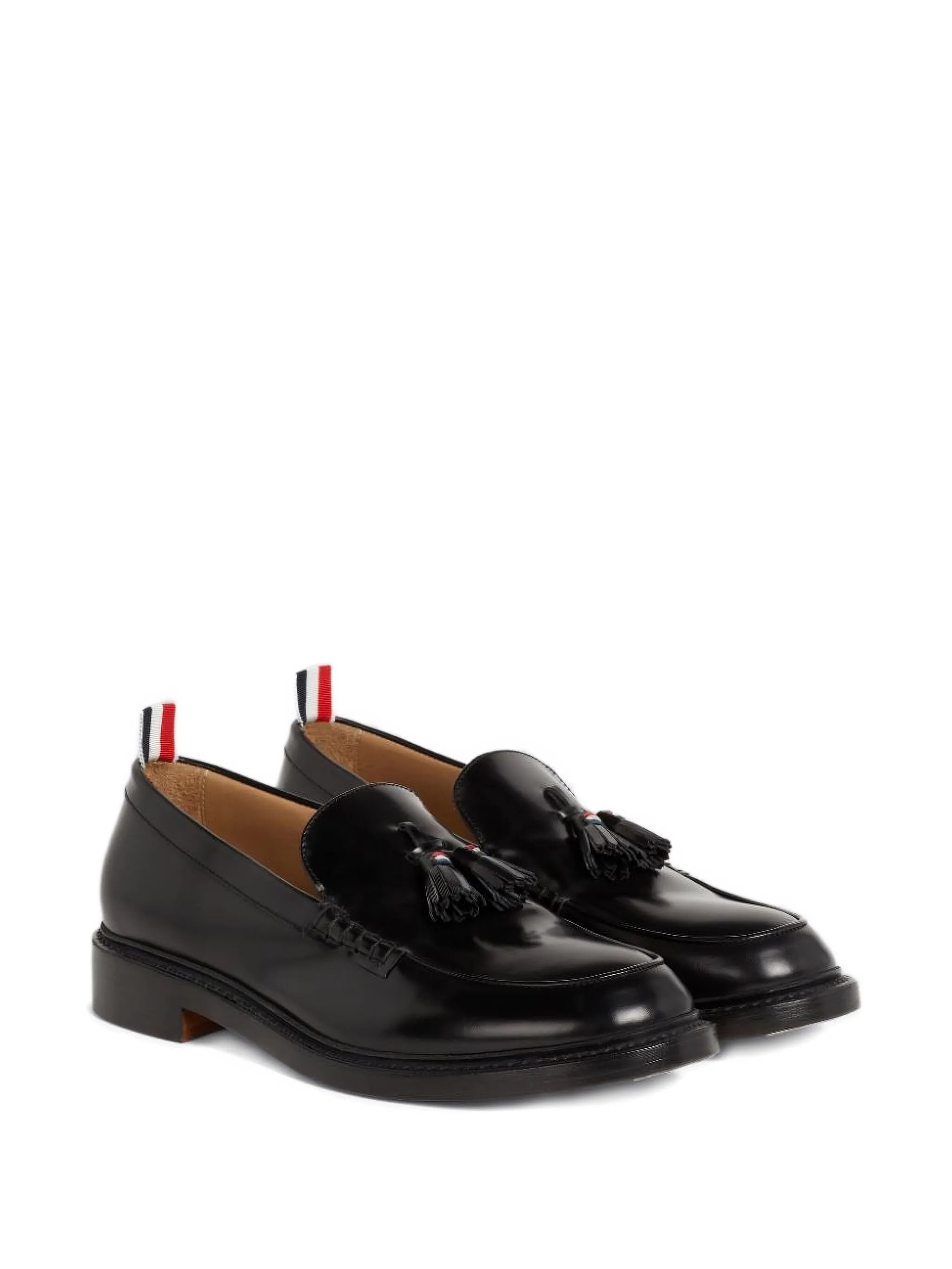 tassel-detail leather loafers