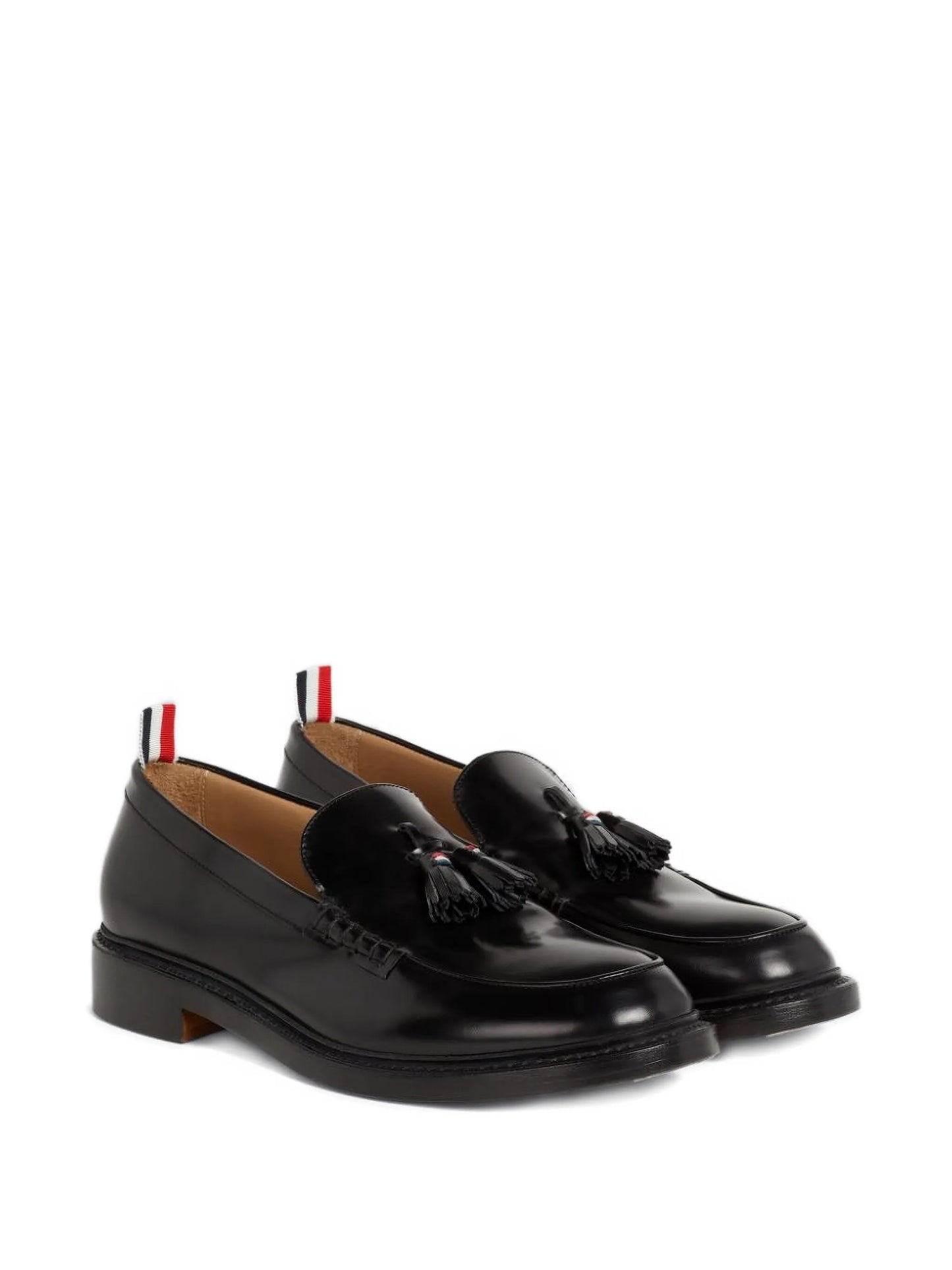 tassel-detail leather loafers