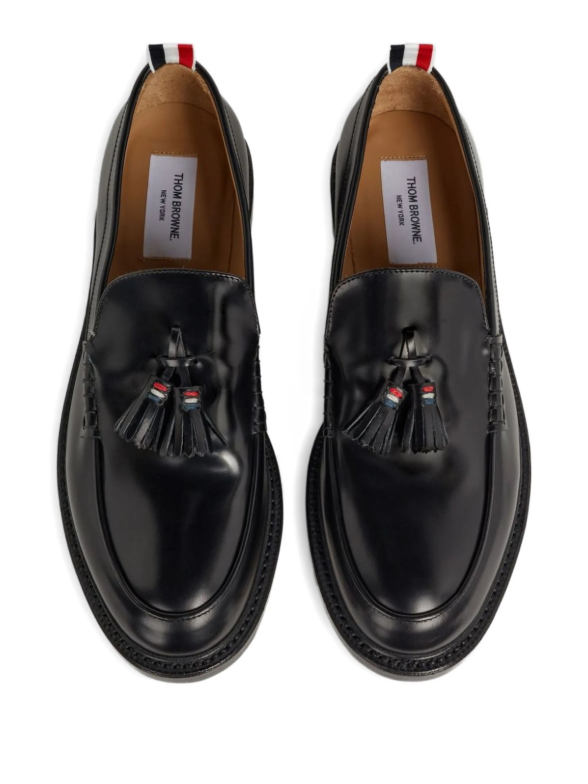 tassel-detail leather loafers