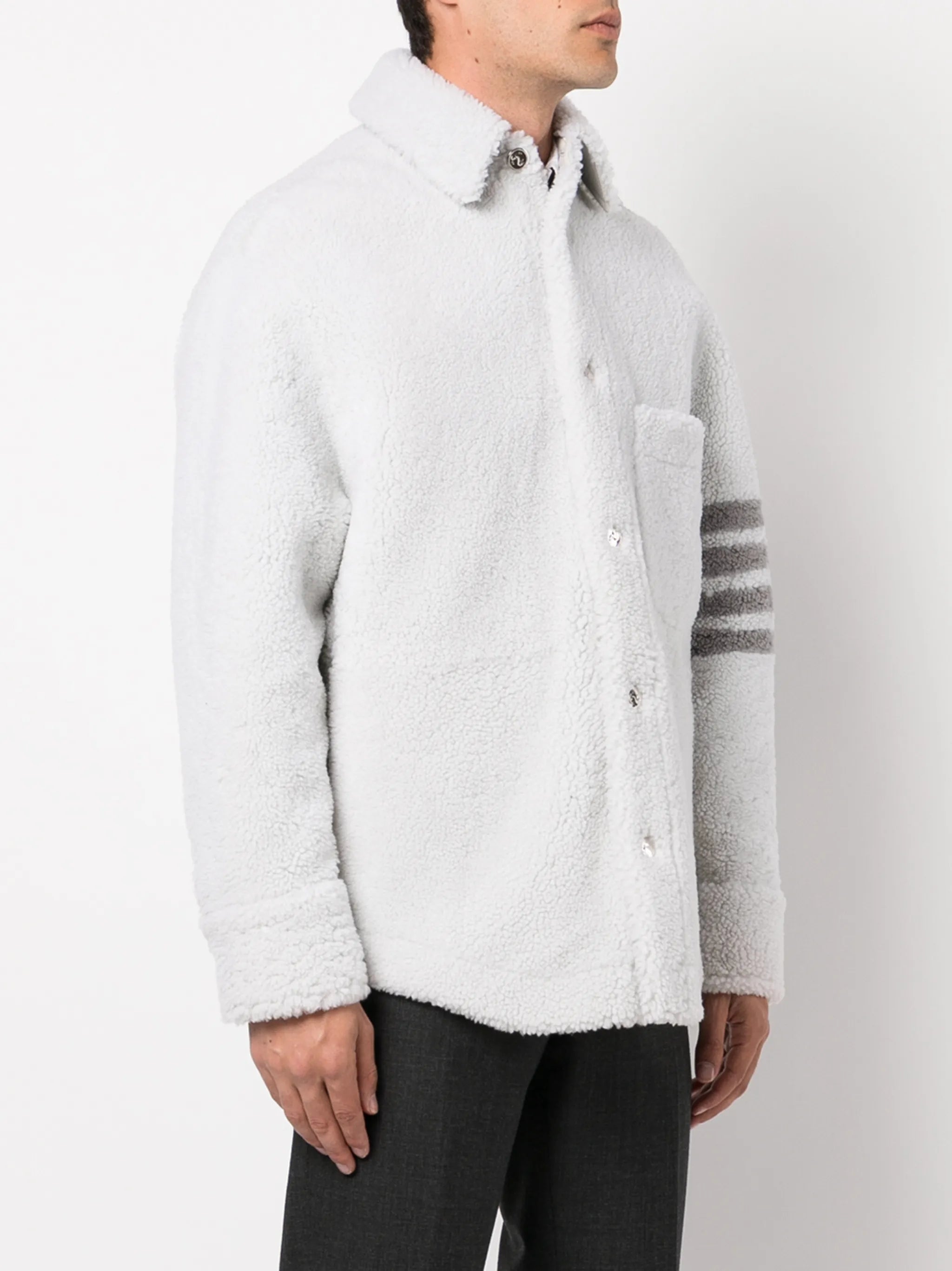 4-Bar shearling jacket