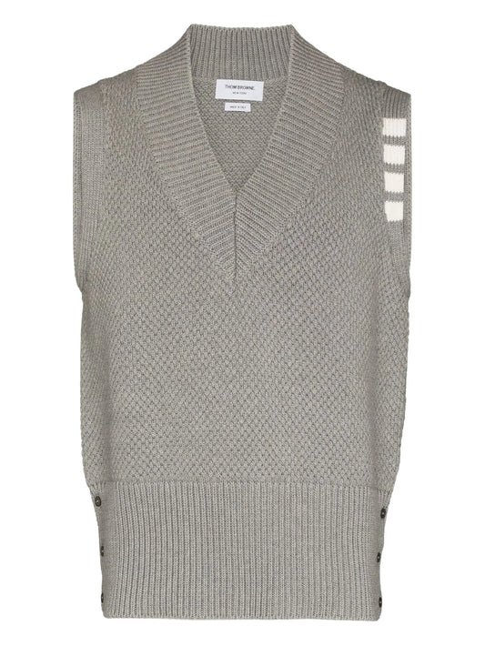 cotton-blend vest