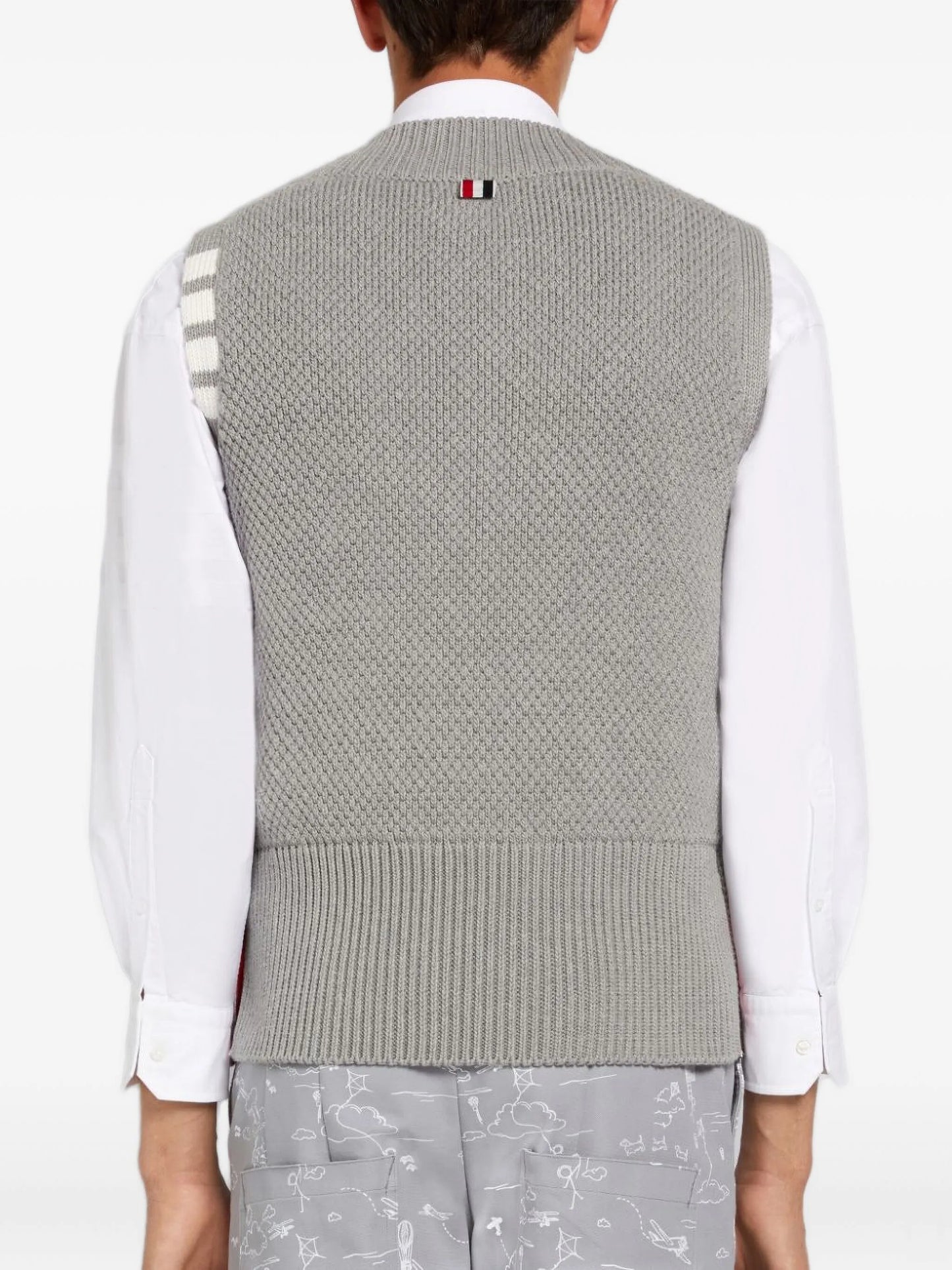 cotton-blend vest
