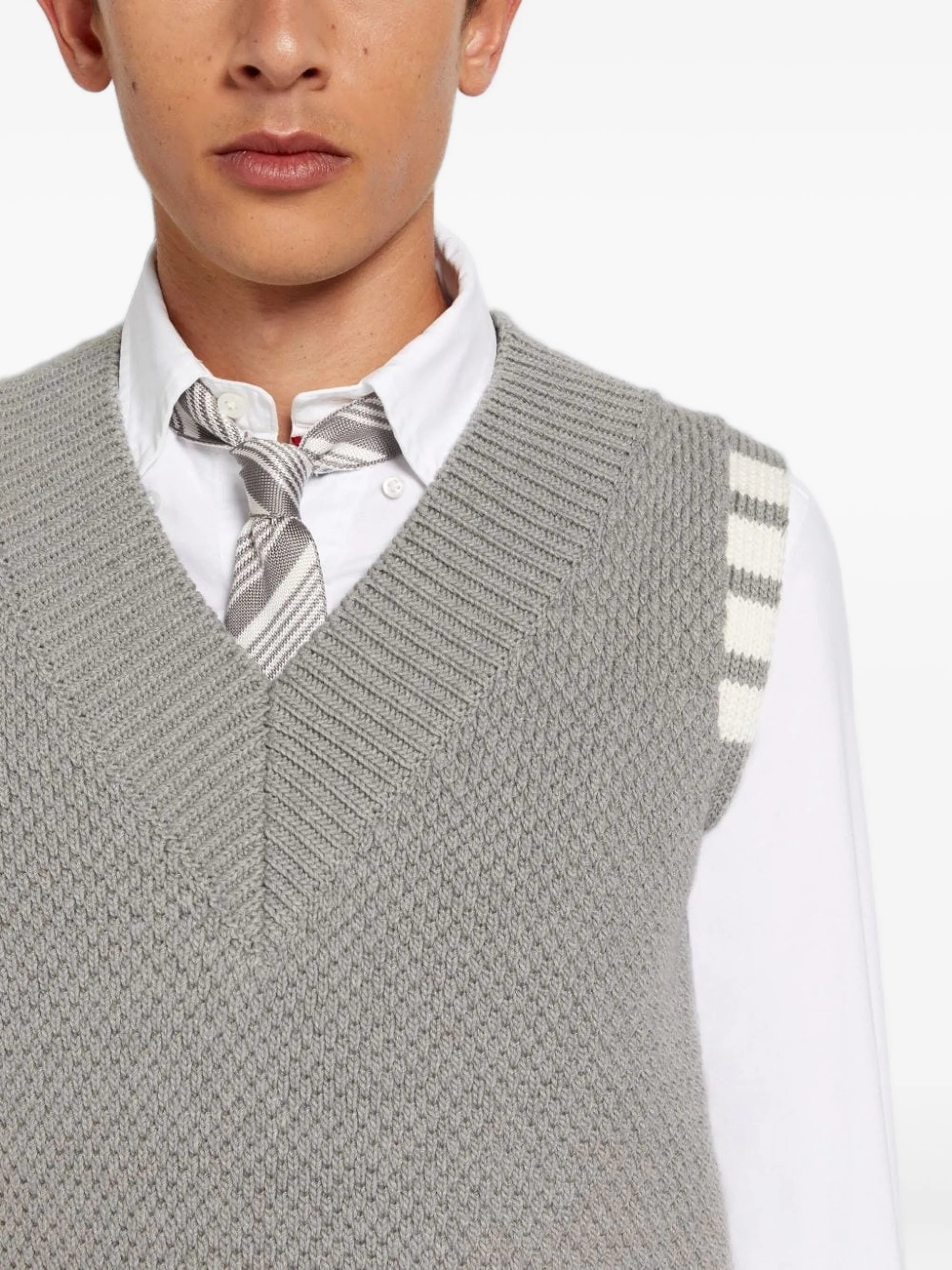 cotton-blend vest