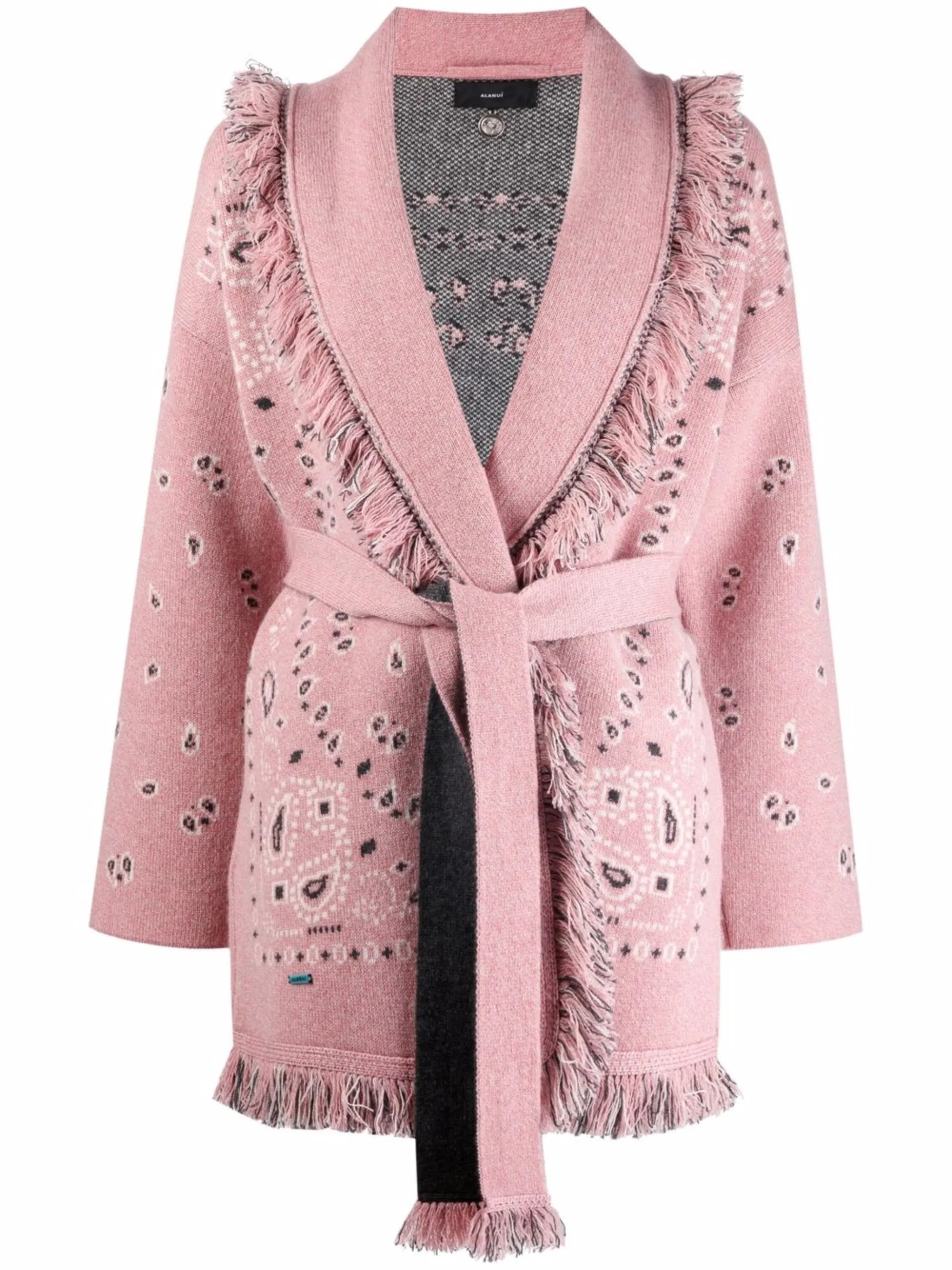 bandana-jacquard cardi-coat
