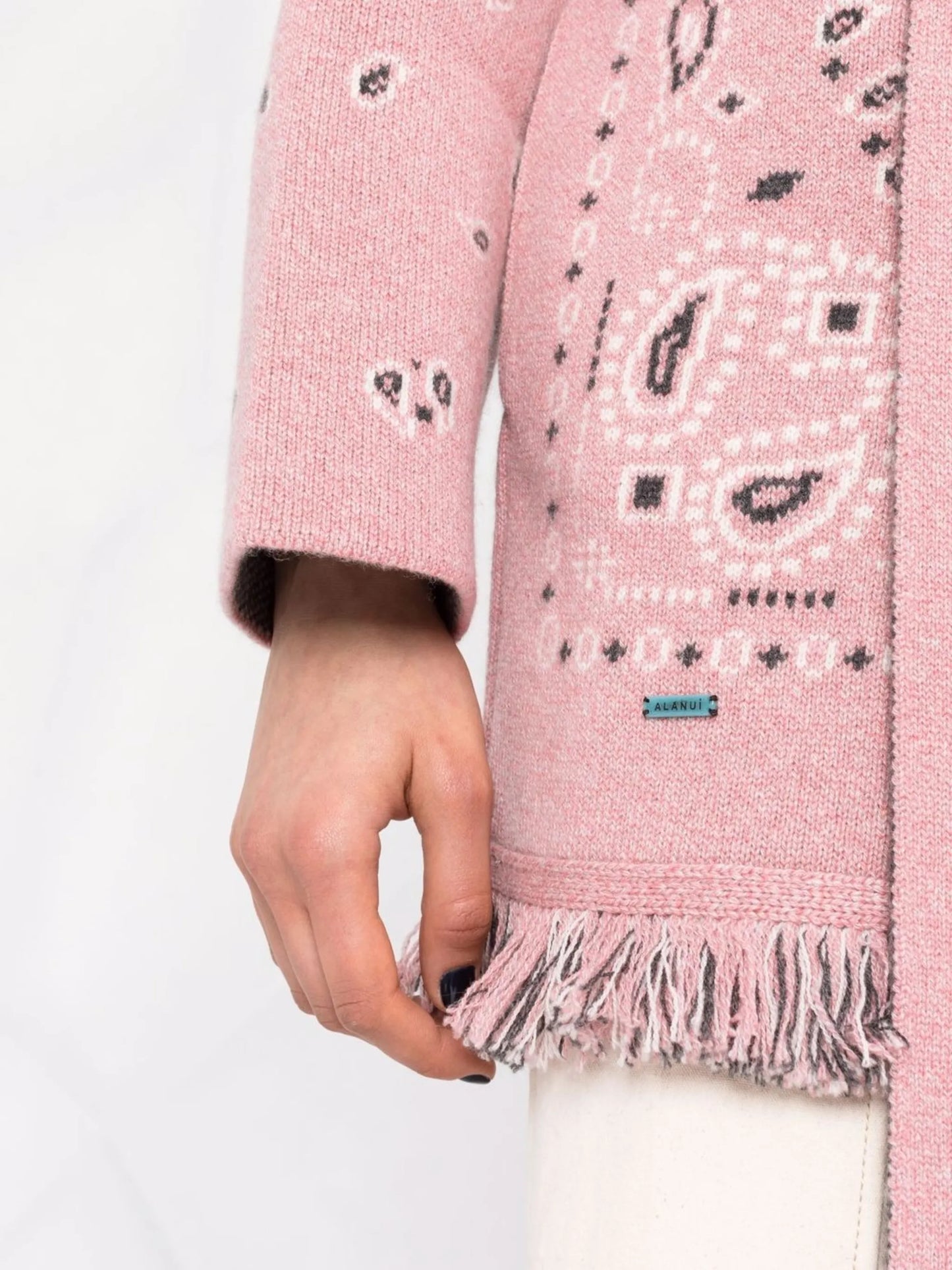 bandana-jacquard cardi-coat