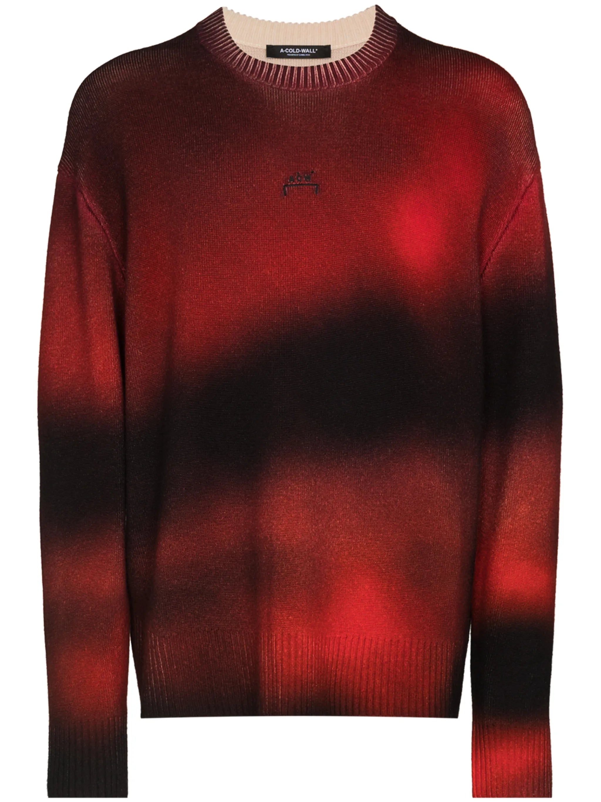 digital print wool jumper
