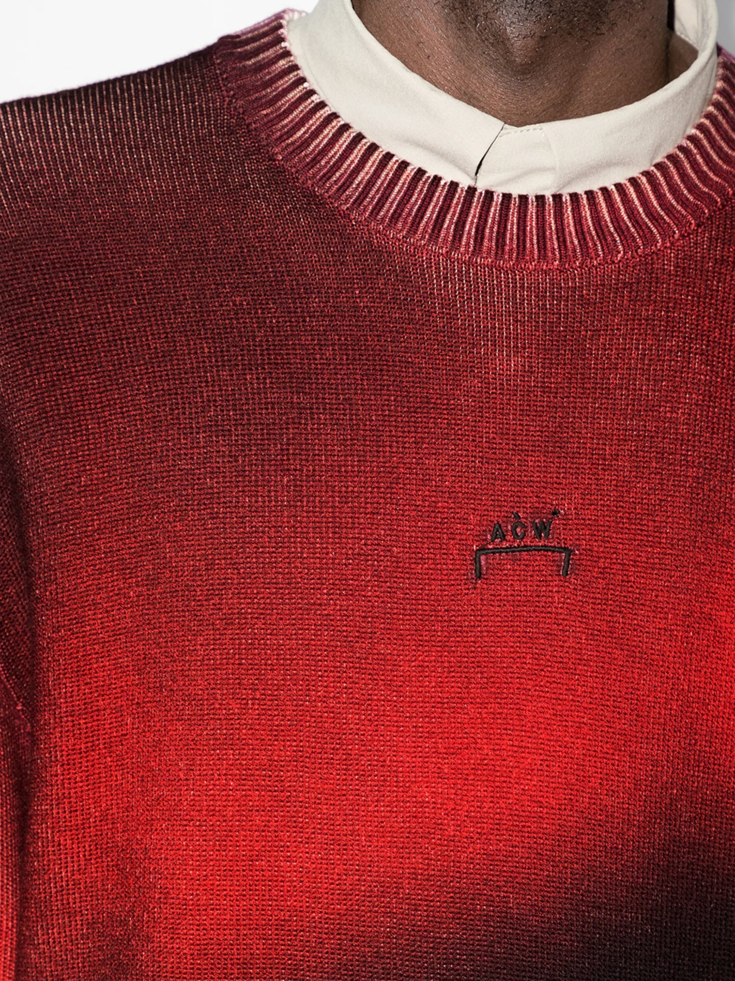 digital print wool jumper