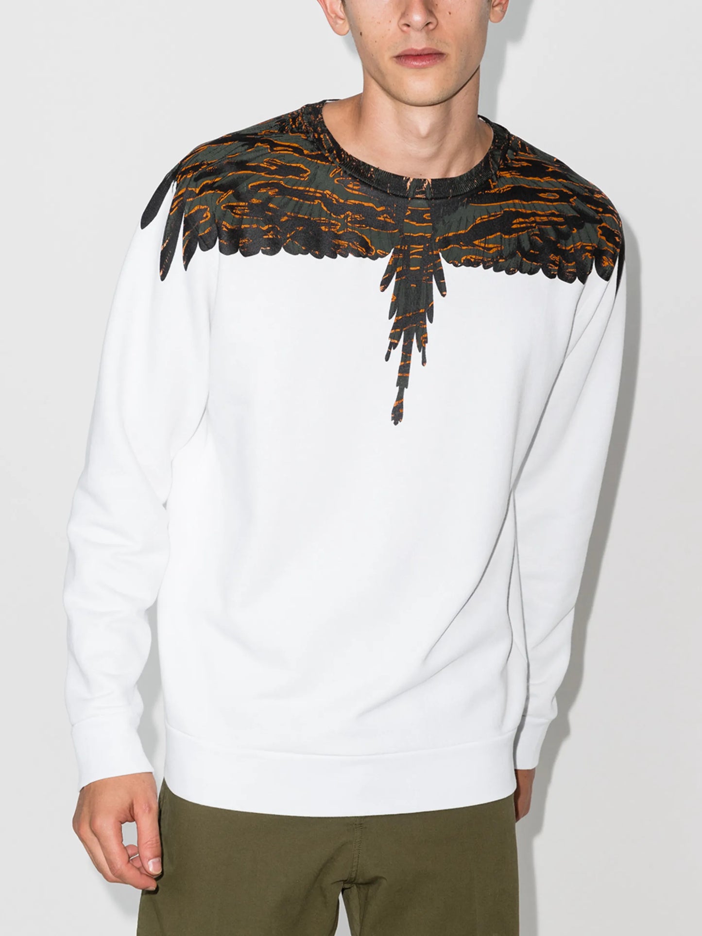 Camou Wings crew-neck sweatshirt