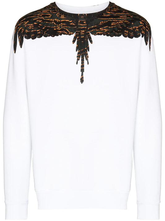 Camou Wings crew-neck sweatshirt