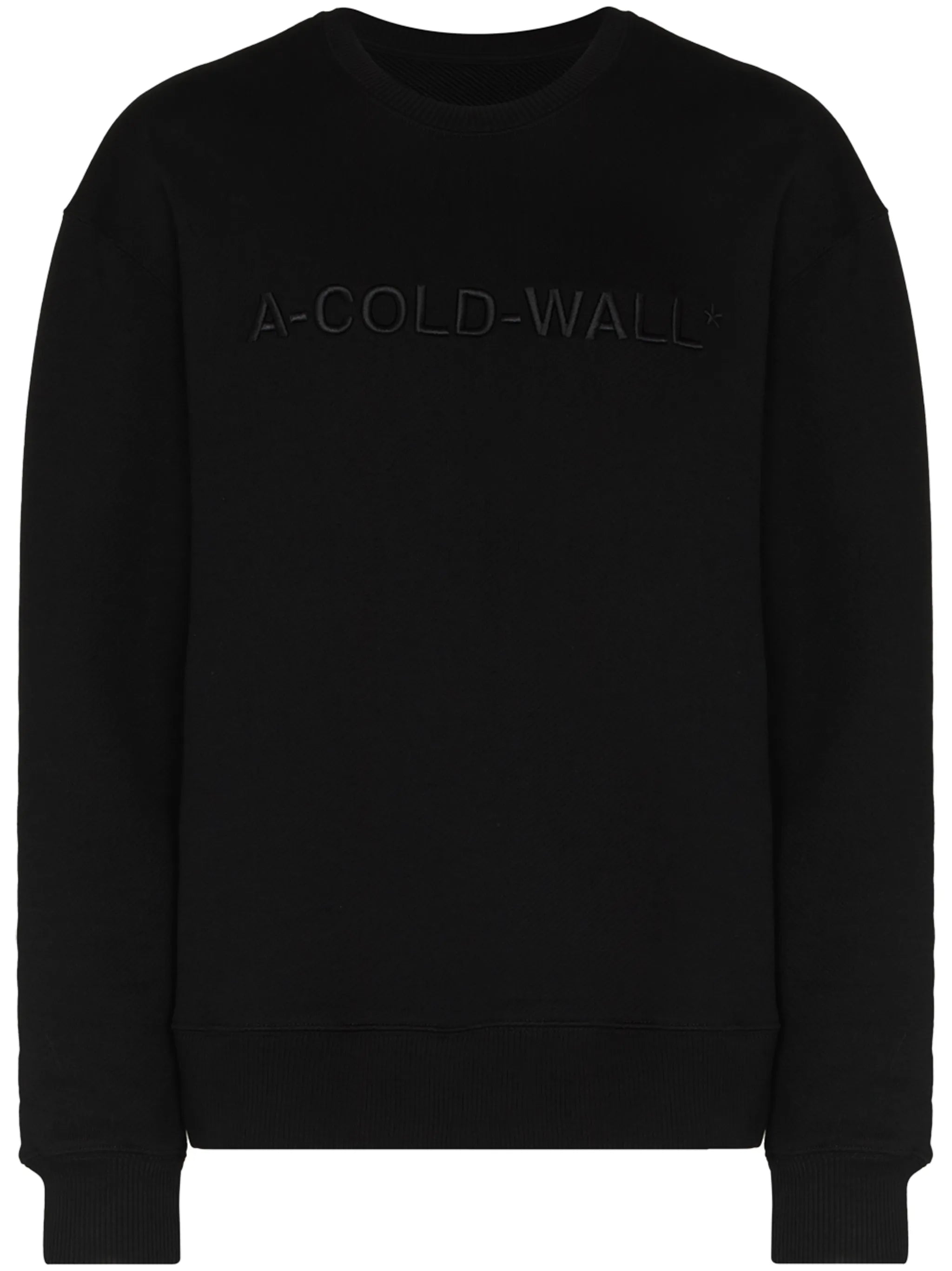 logo-embroidered cotton jumper