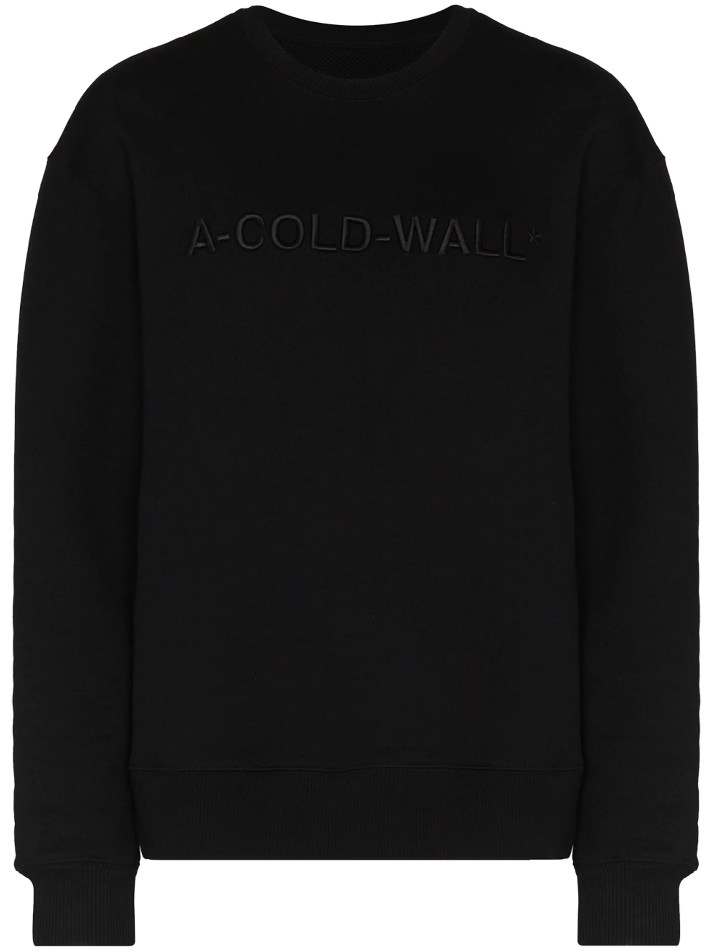 logo-embroidered cotton jumper