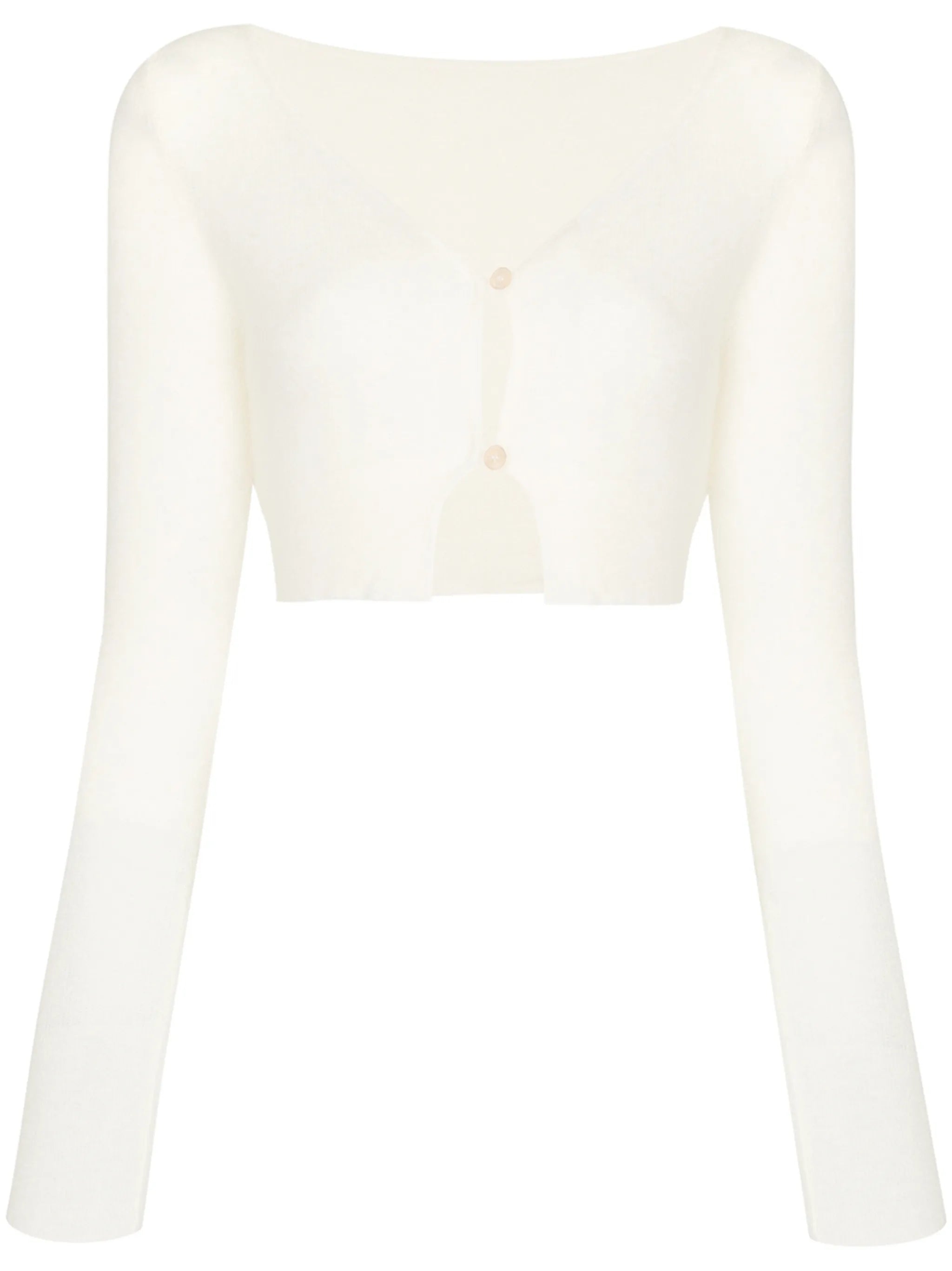 Alzou cropped V-neck cardigan