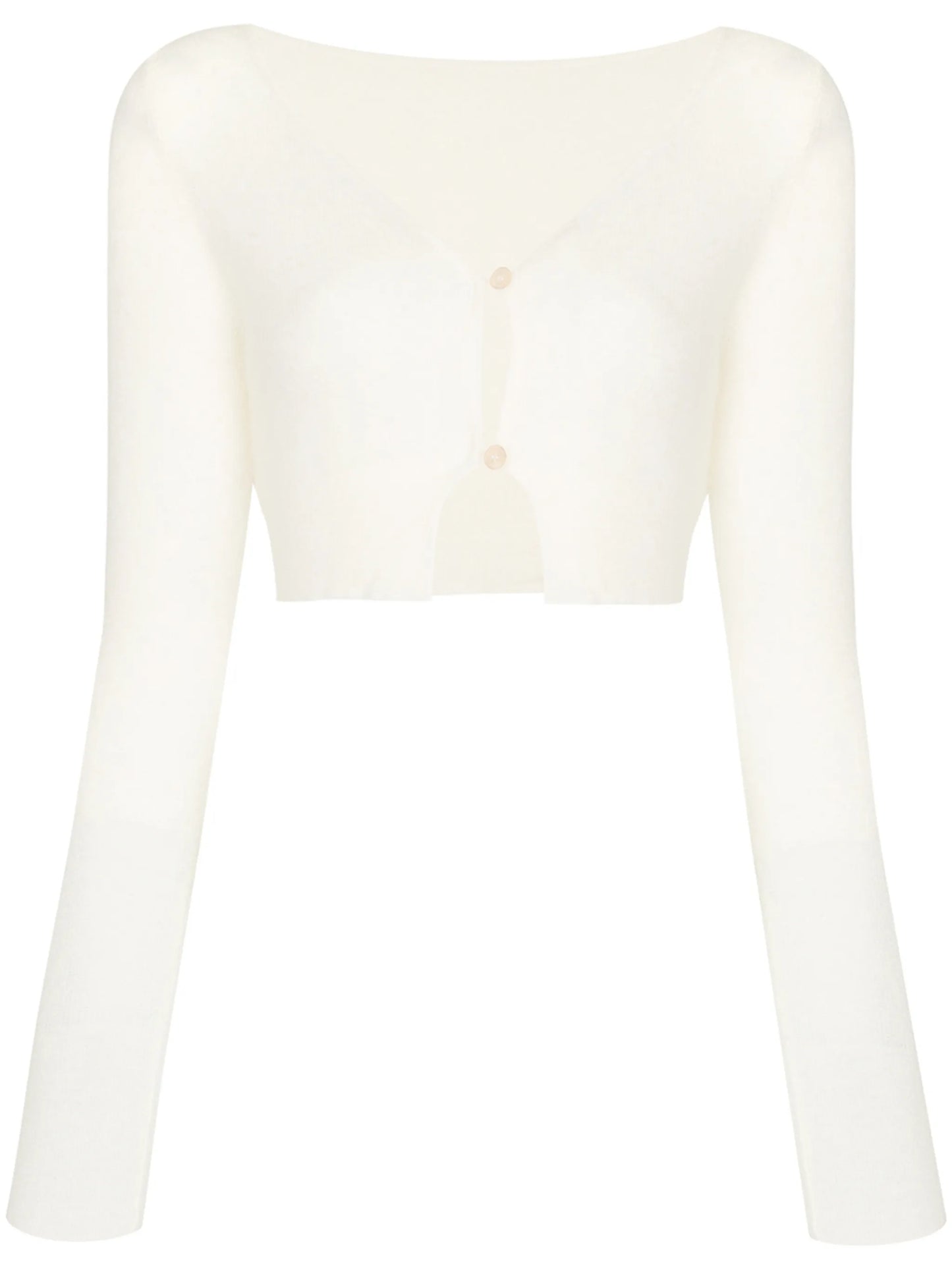 Alzou cropped V-neck cardigan