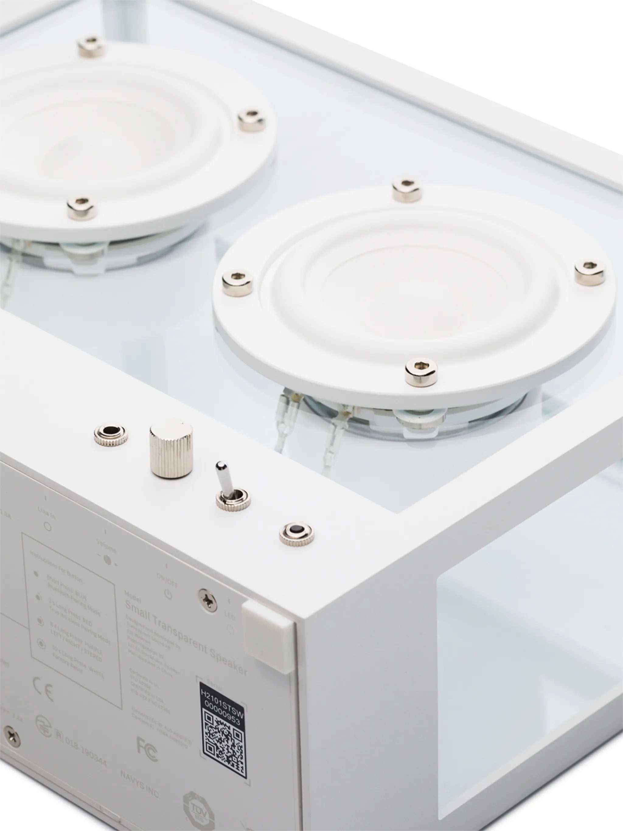 small transparent speaker