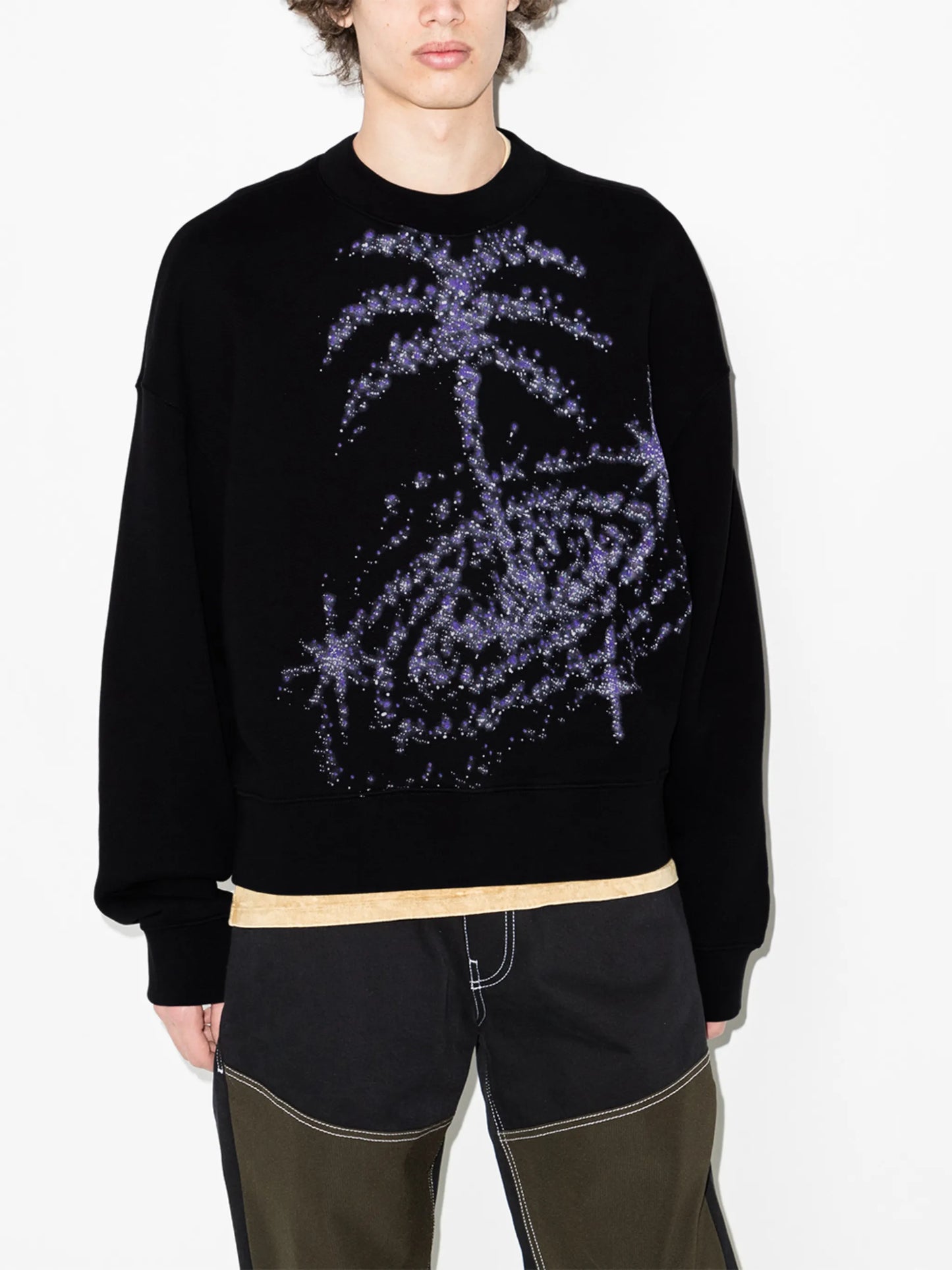 Printed cotton sweatshirt