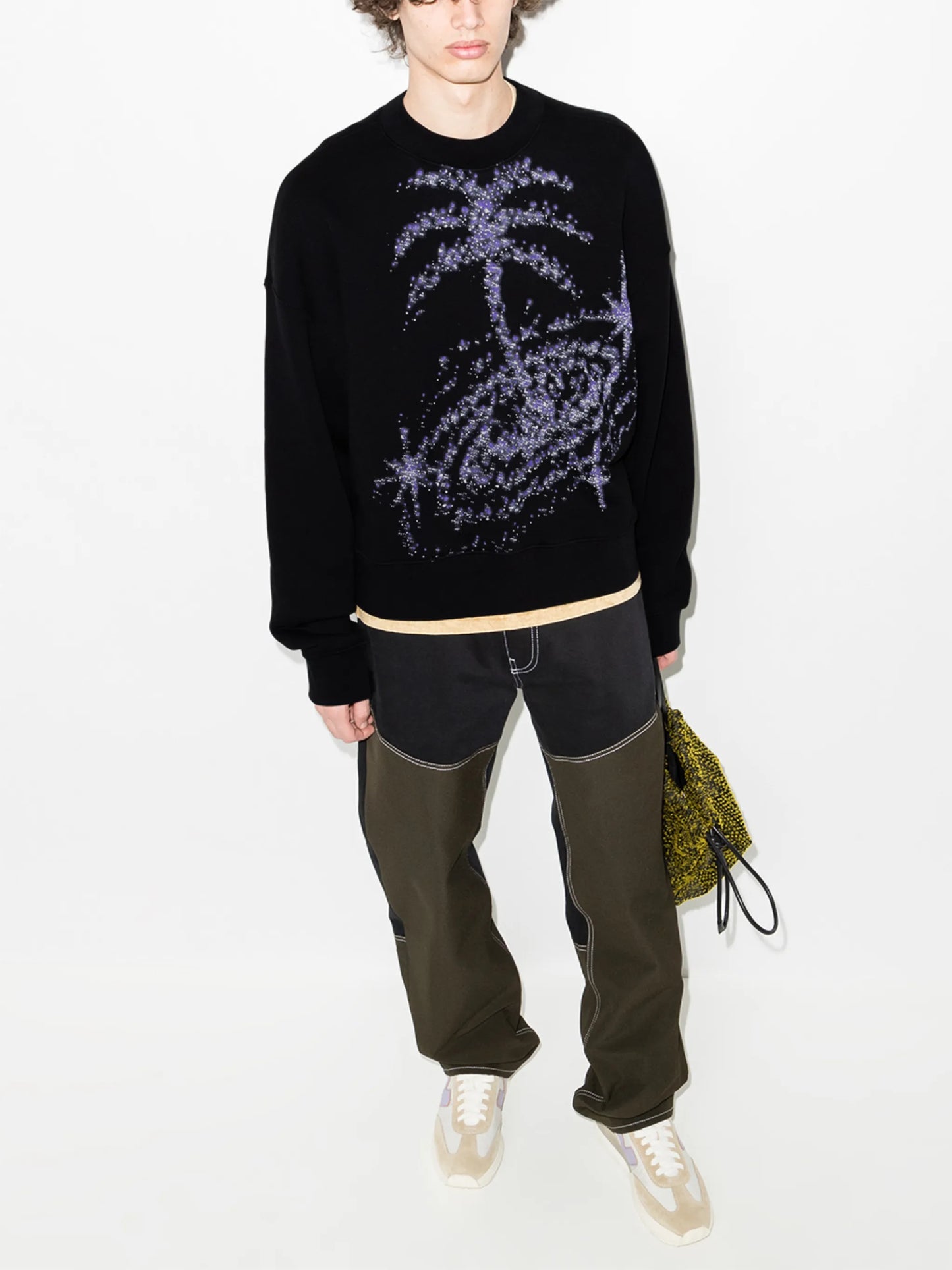 Printed cotton sweatshirt