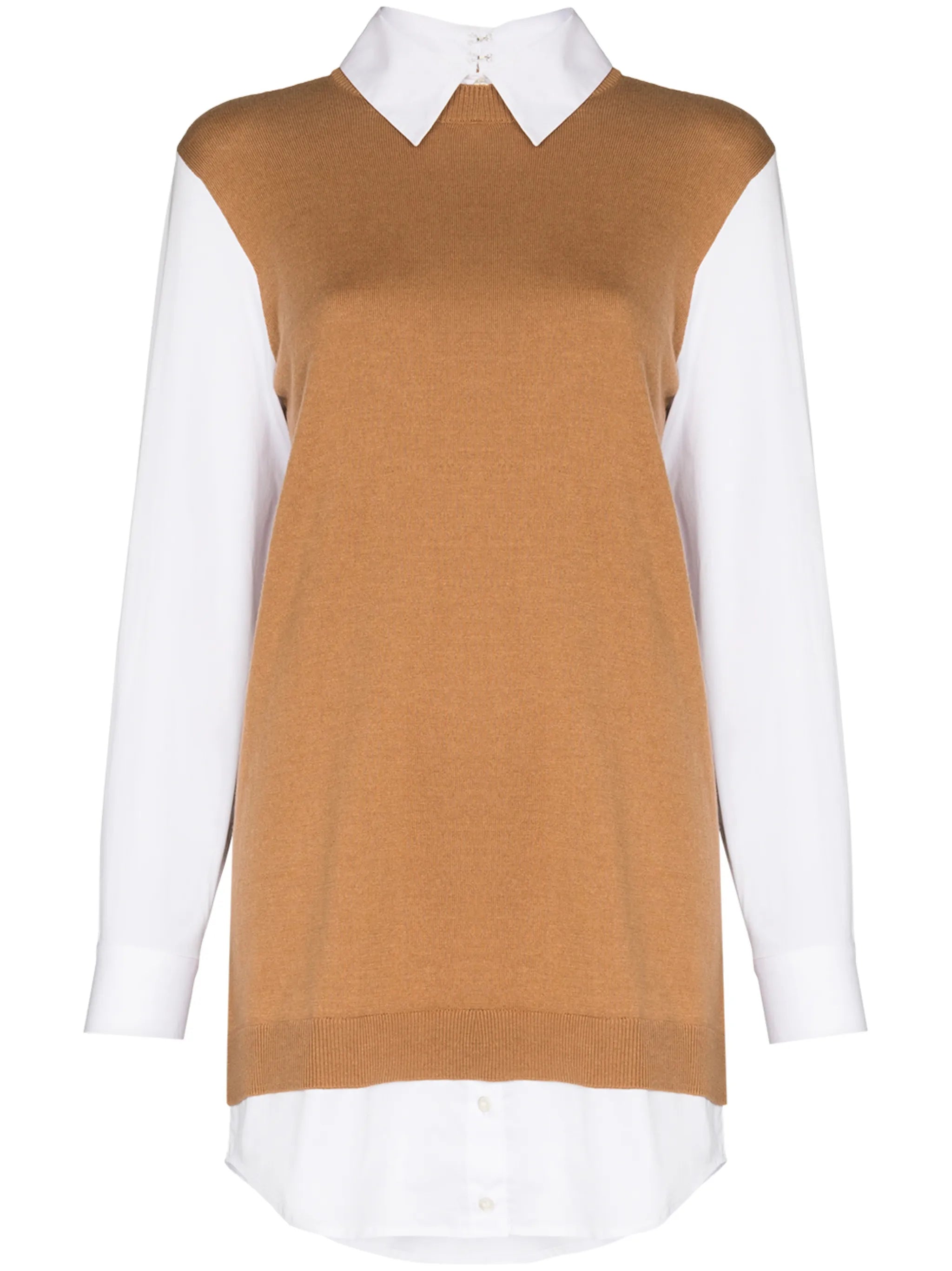 Fern layered shirt dress