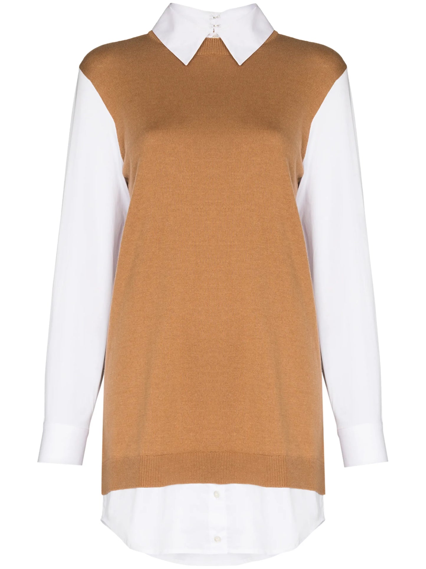 Fern layered shirt dress