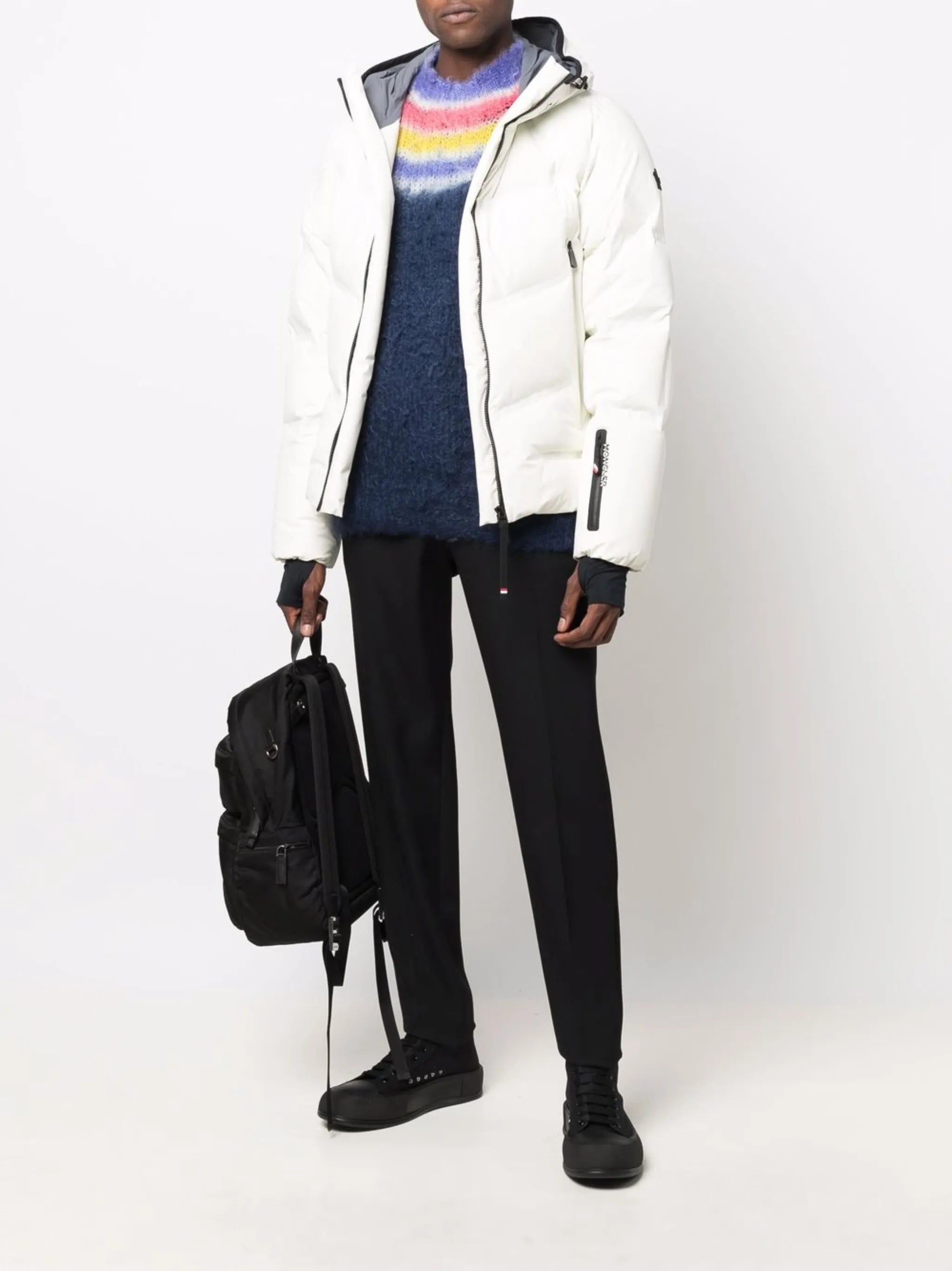 striped crew neck jumper