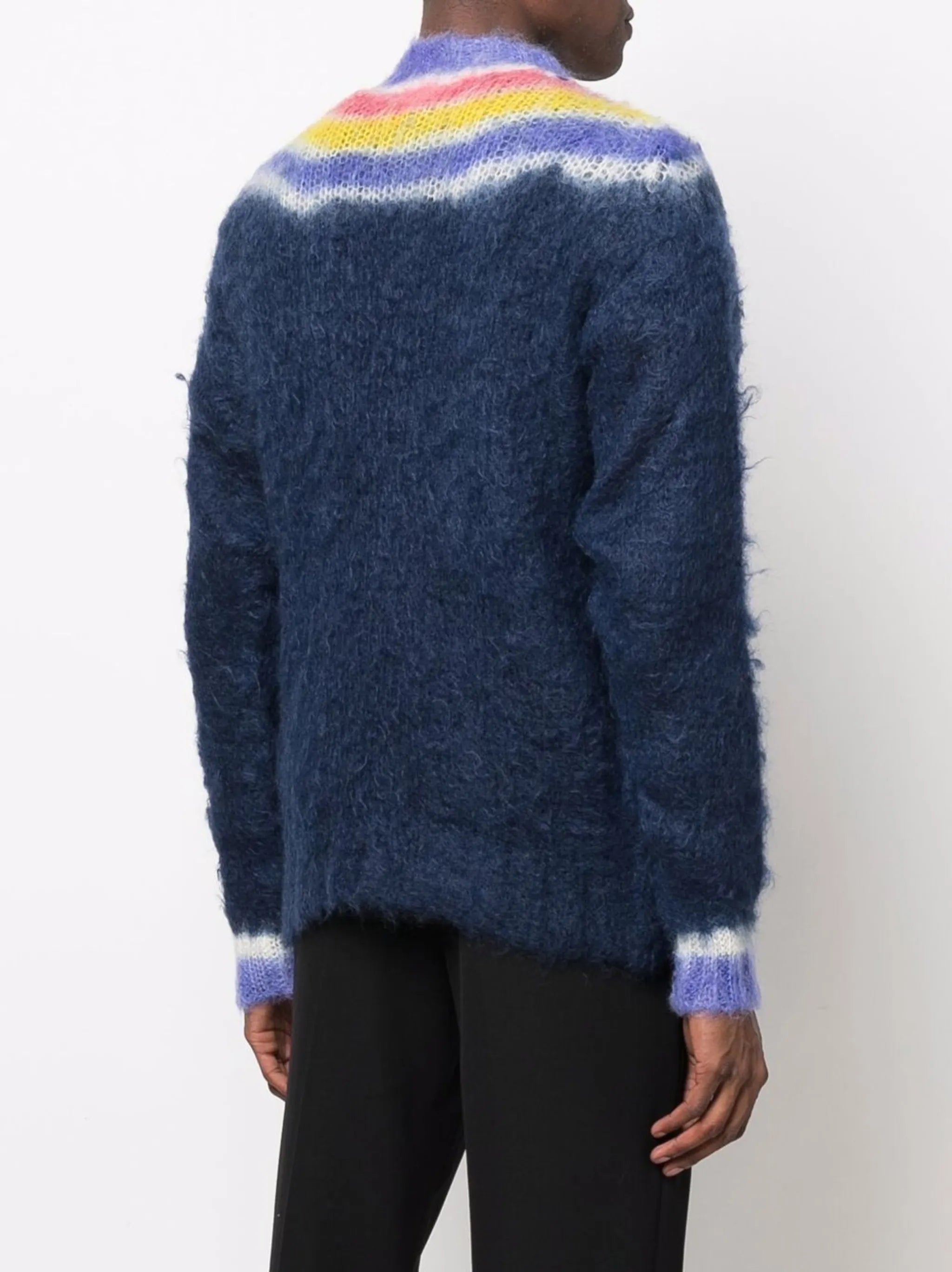 striped crew neck jumper