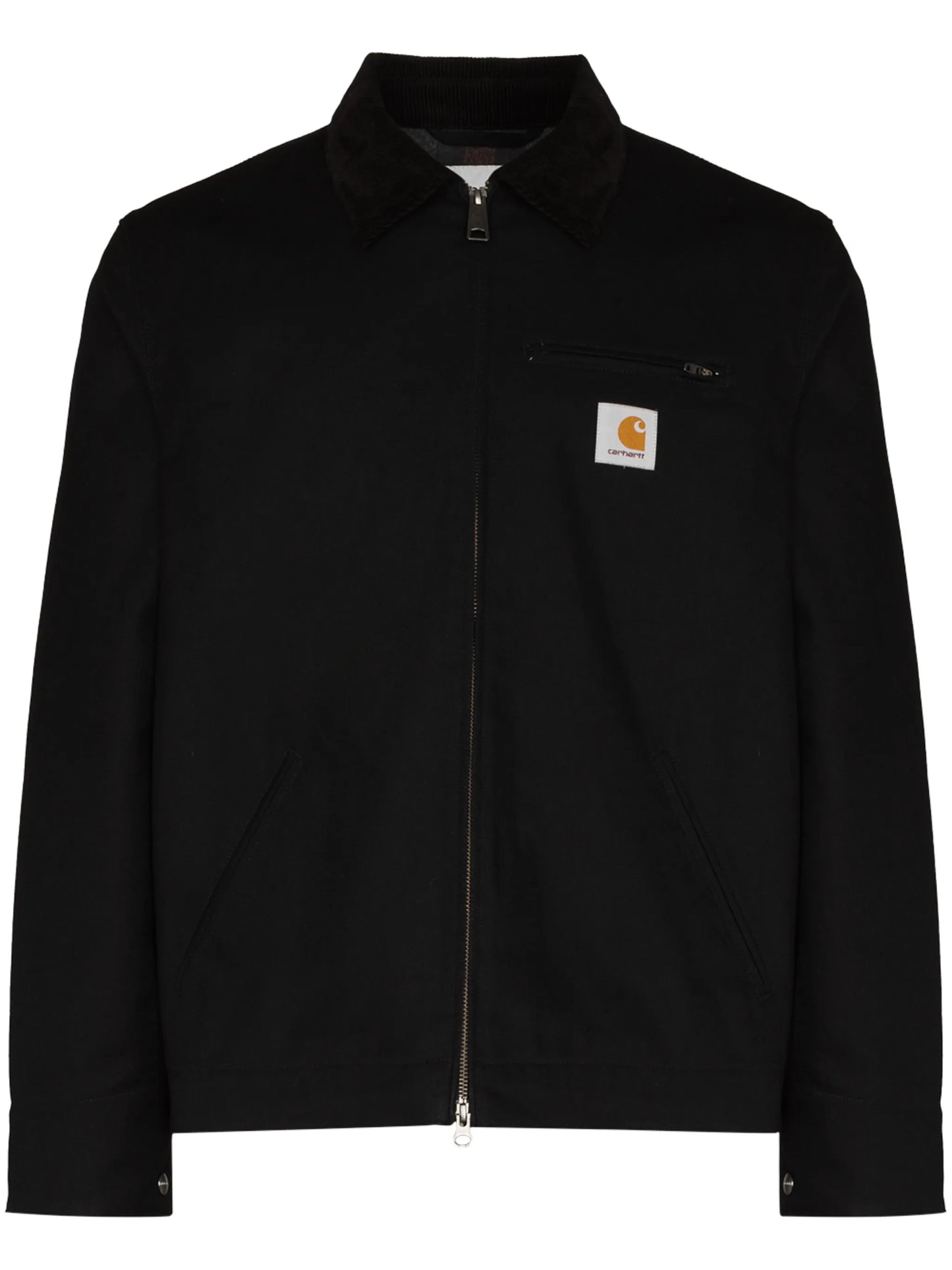 Detroit logo-patch zip-up jacket