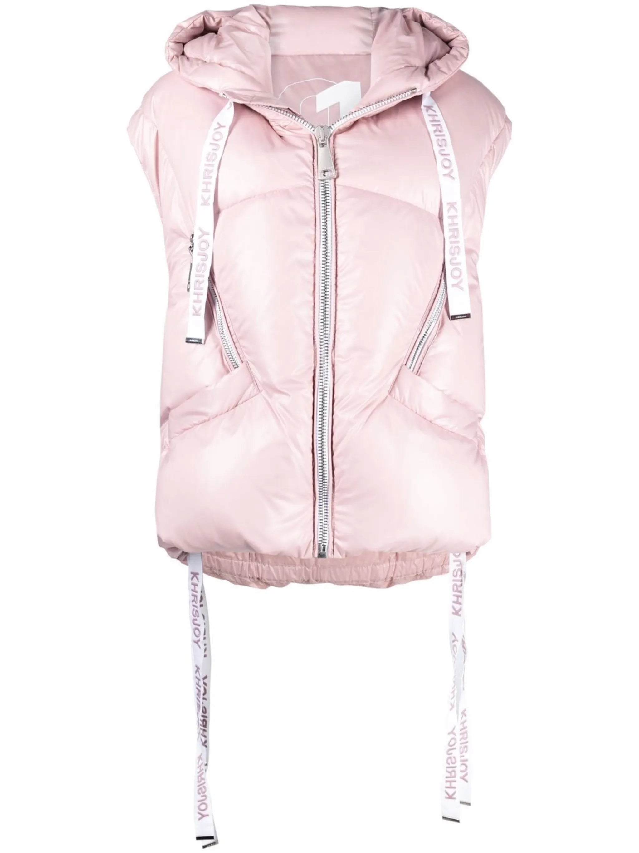 hooded padded gilet