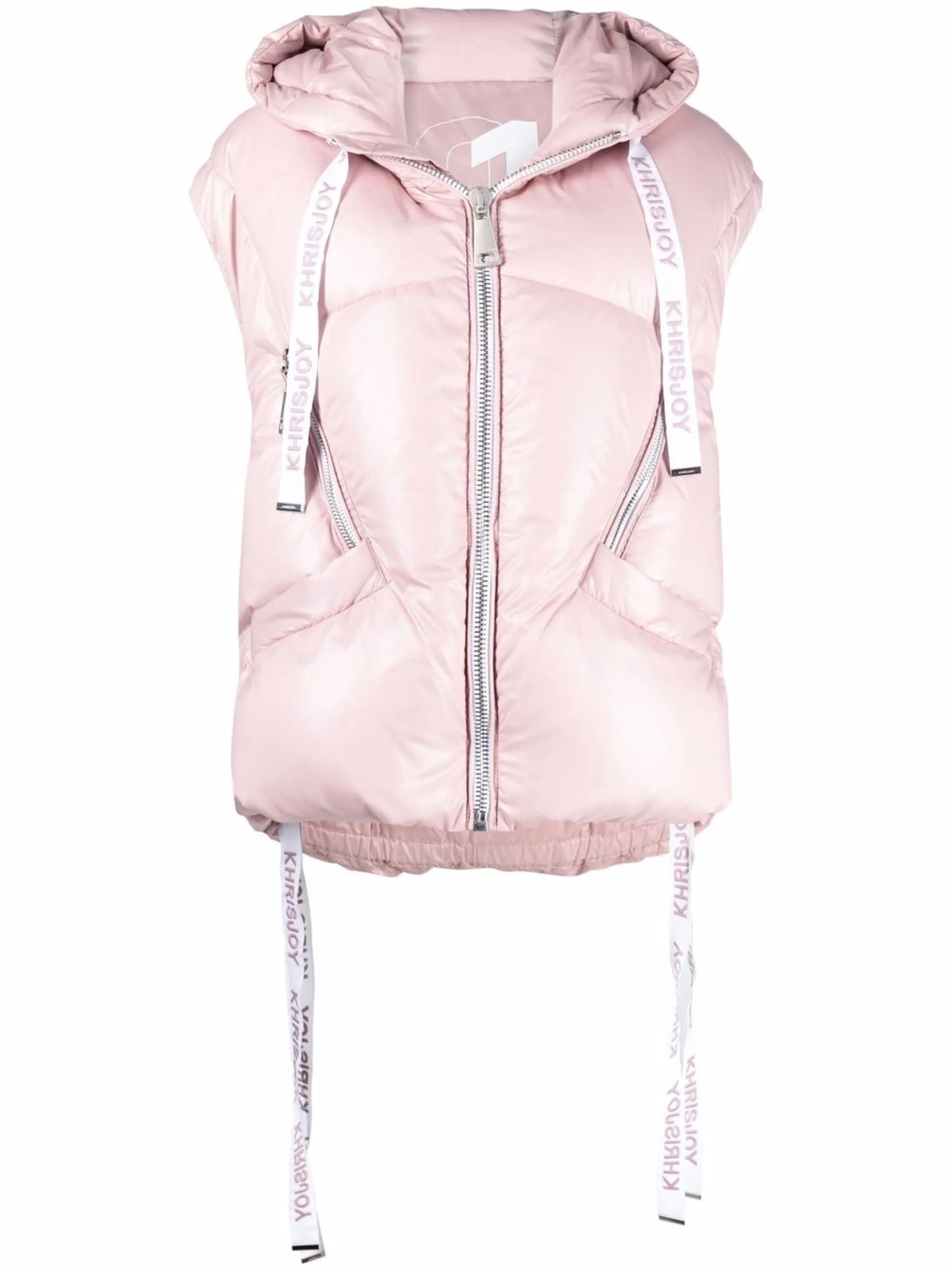 hooded padded gilet