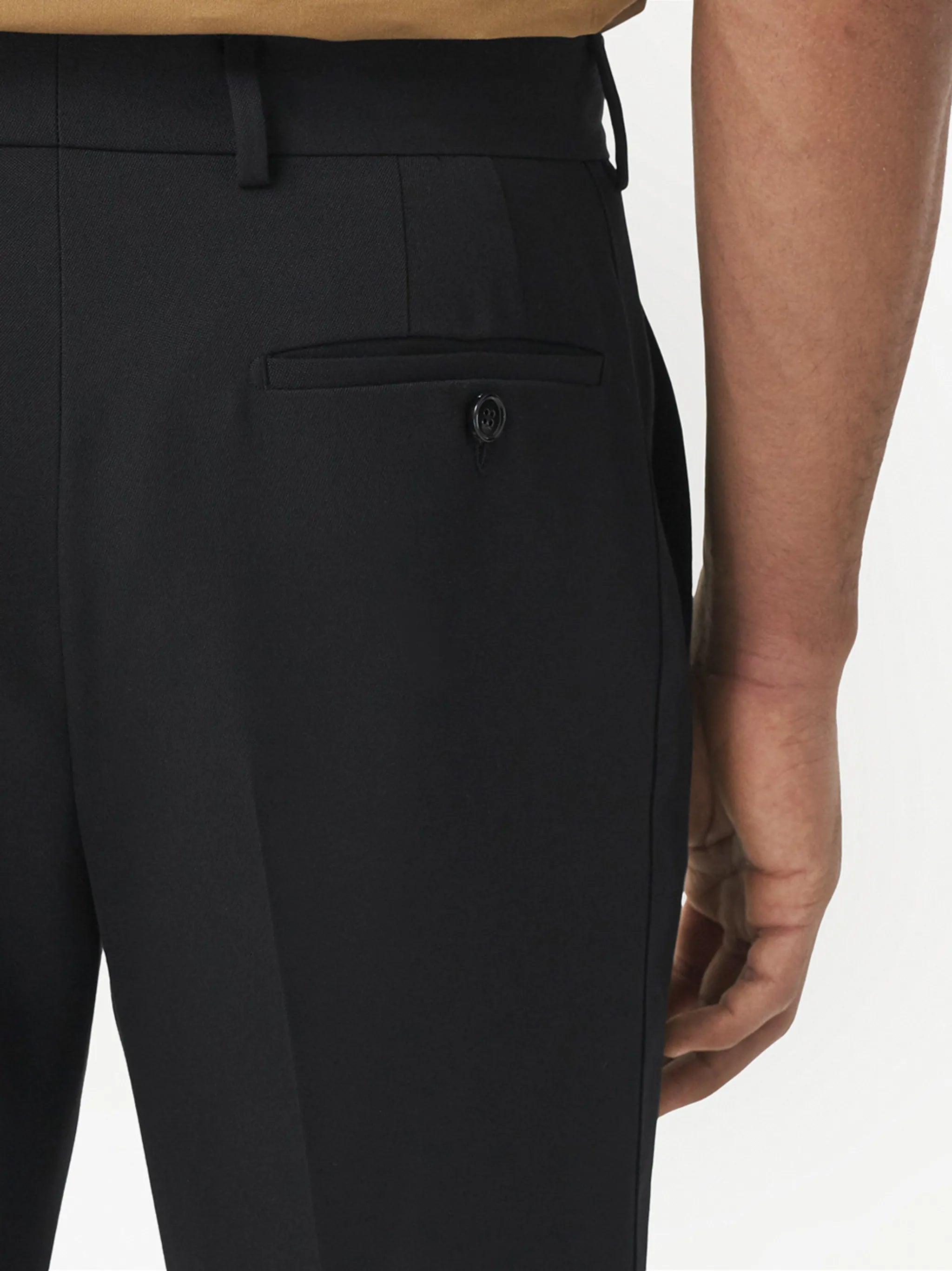 tailored wool trousers