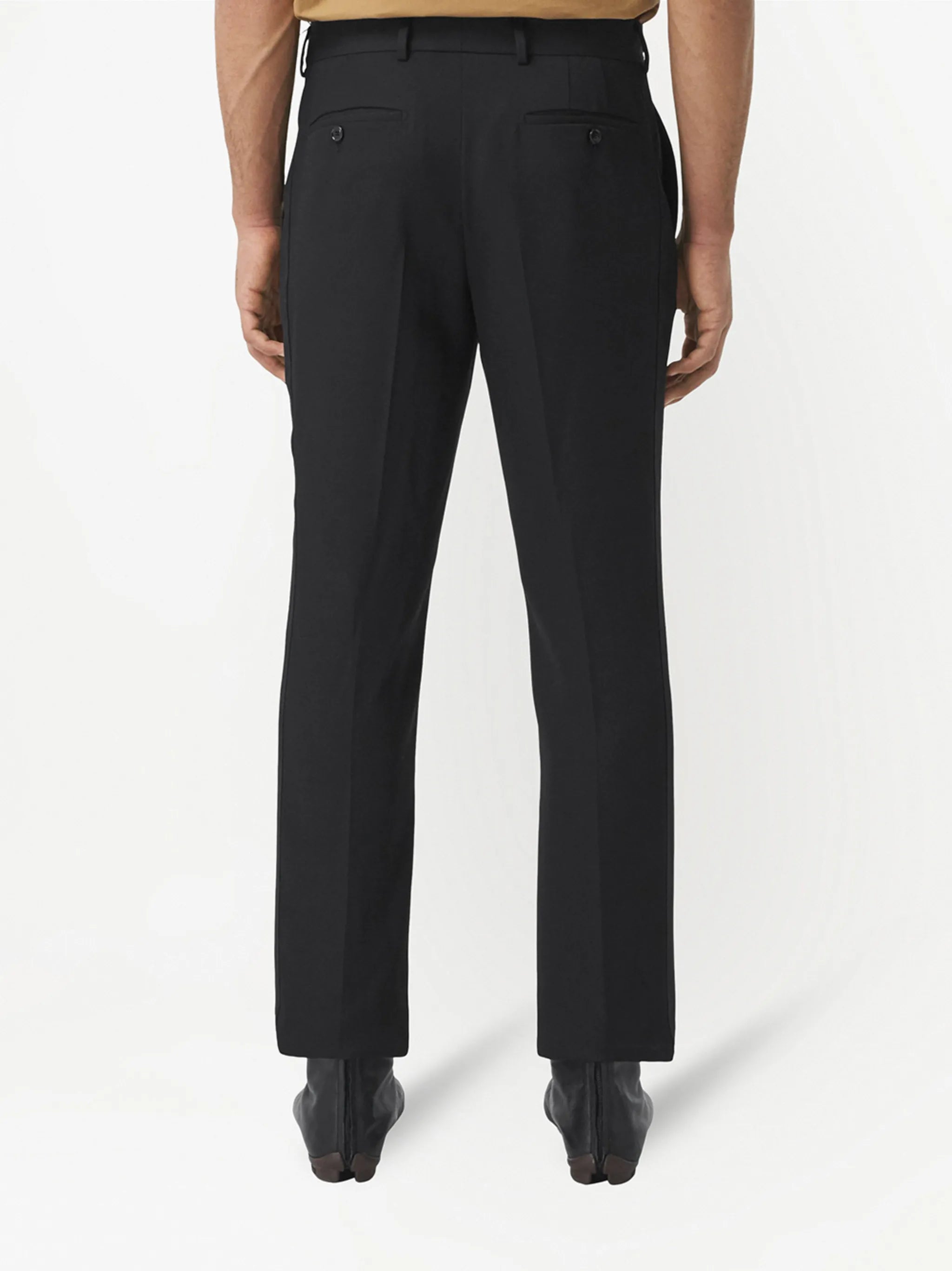 tailored wool trousers