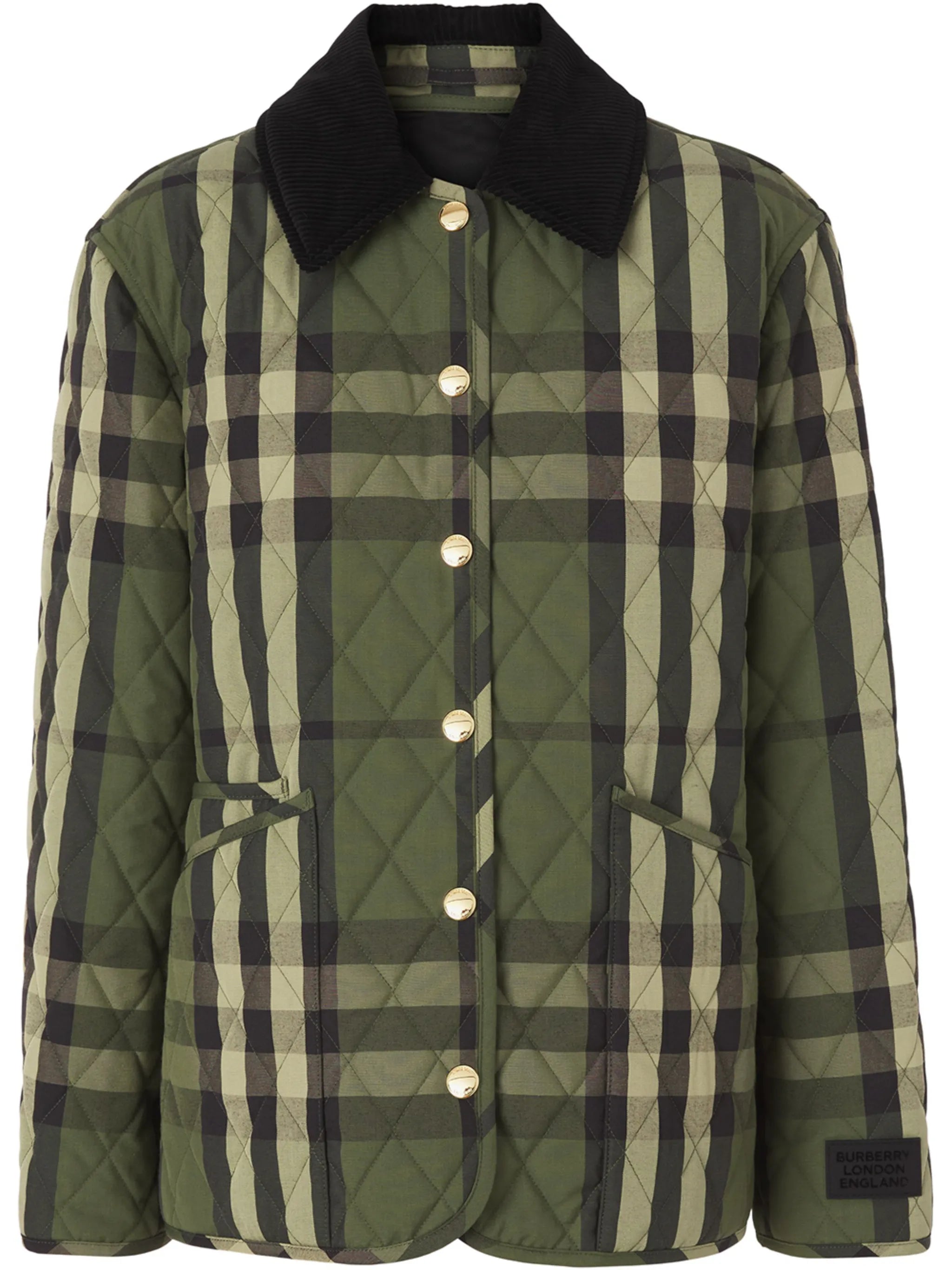 quilted checked jacket