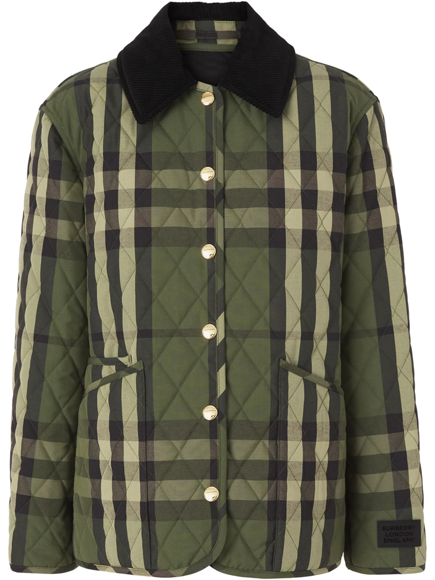 quilted checked jacket