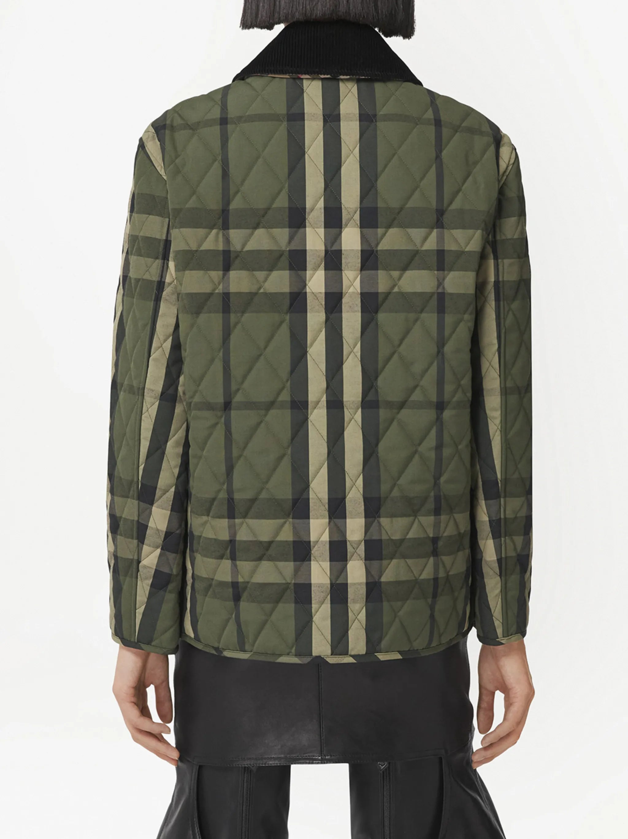 quilted checked jacket