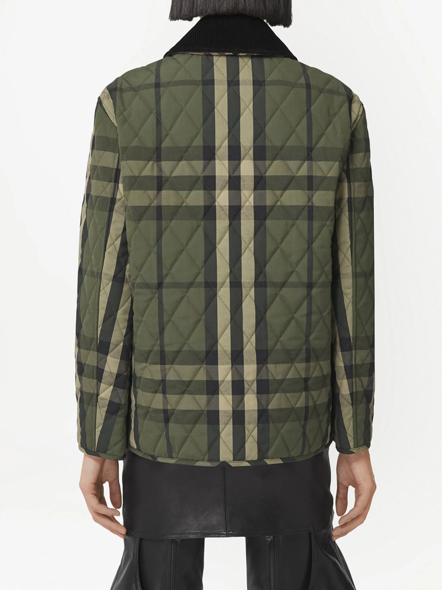 quilted checked jacket