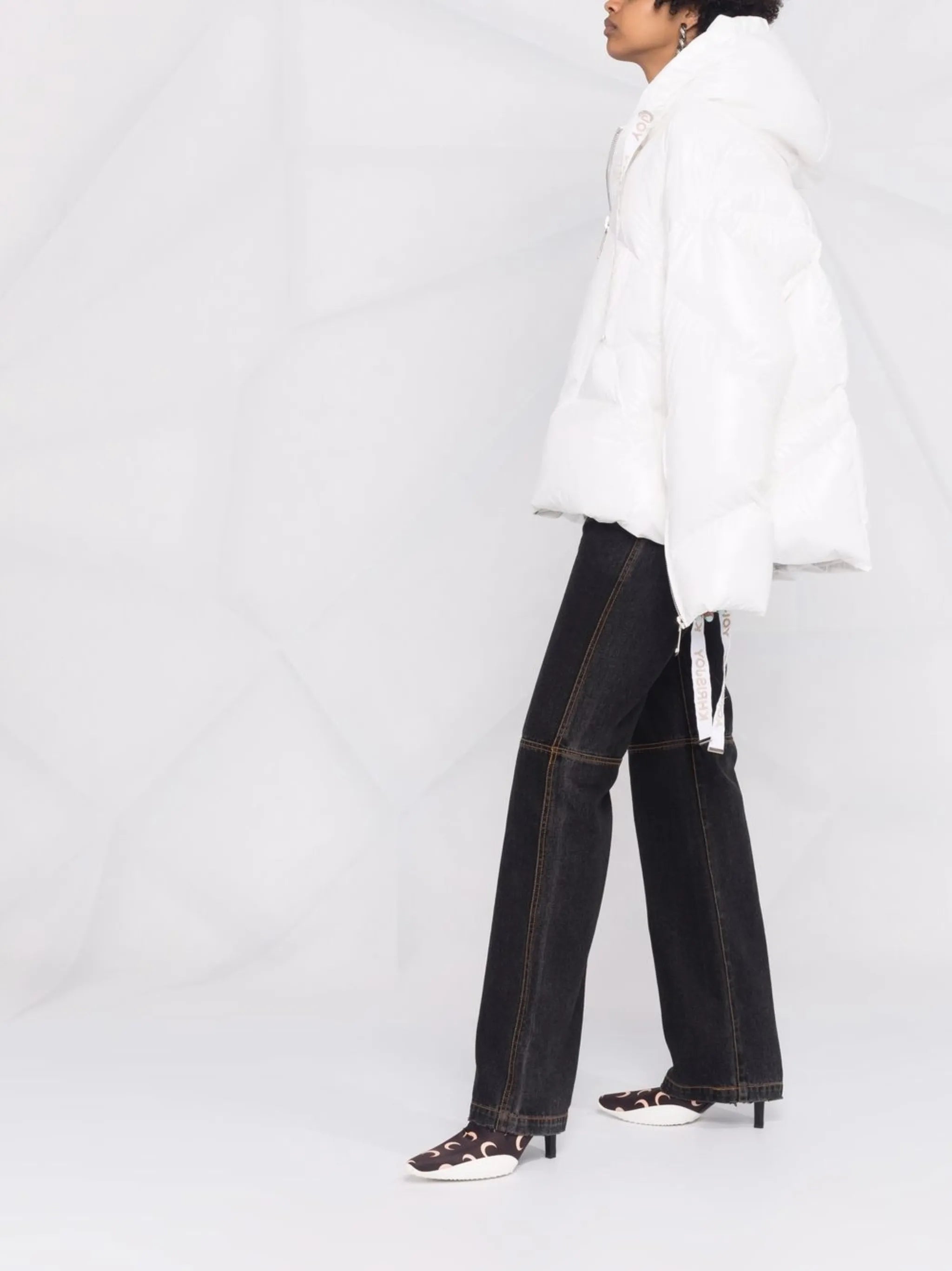 Iconic hooded puffer jacket