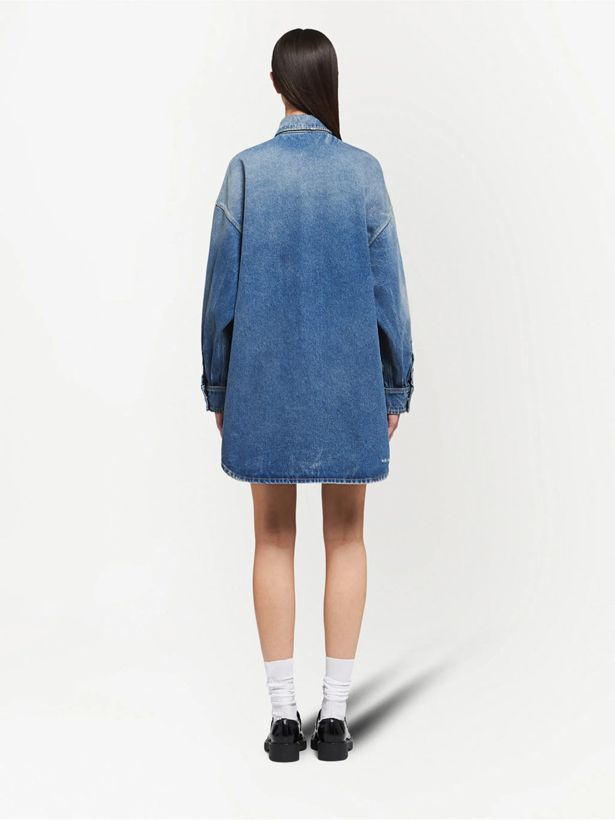 oversized organic denim shirt