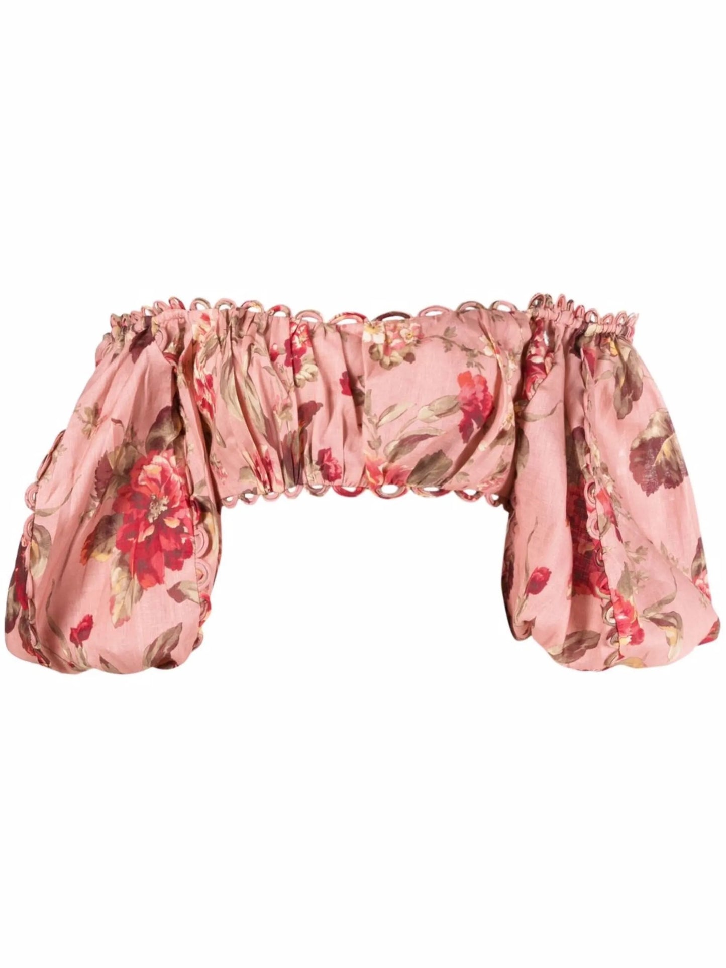 Cassia floral-print crop top